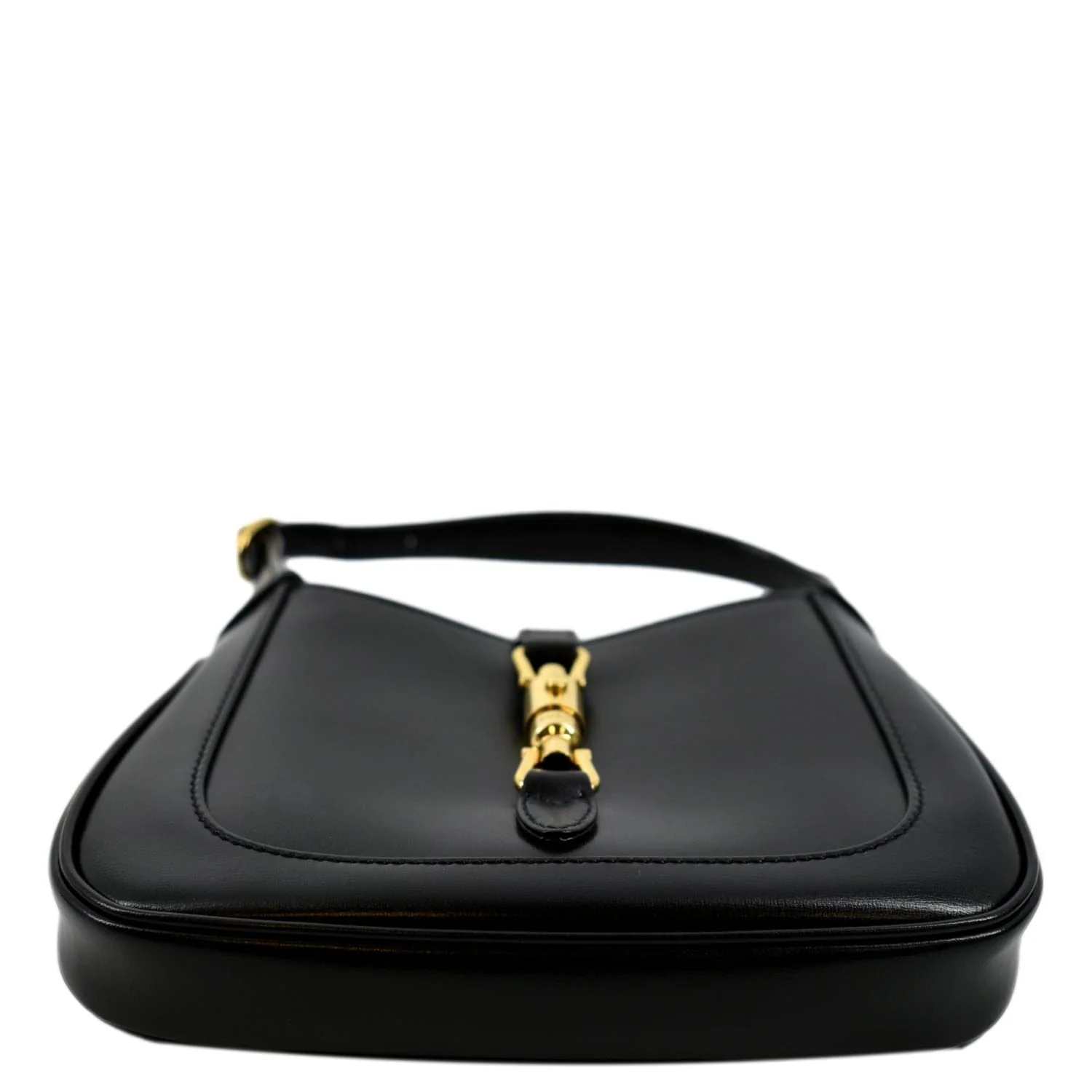 GUCCI Jackie 1961 Leather Shoulder Bag Black 637091 - Image 11