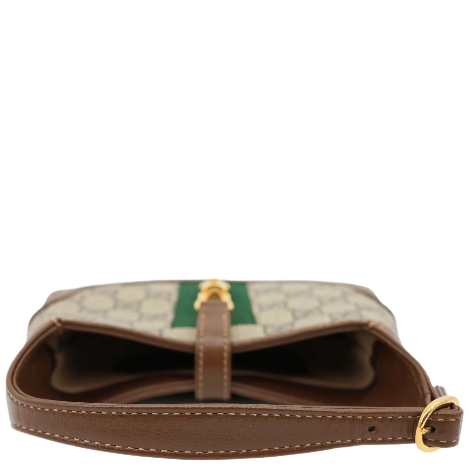 GUCCI Jackie 1961 Mini GG Supreme Canvas Hobo Shoulder Bag Brown 637092 - Image 6