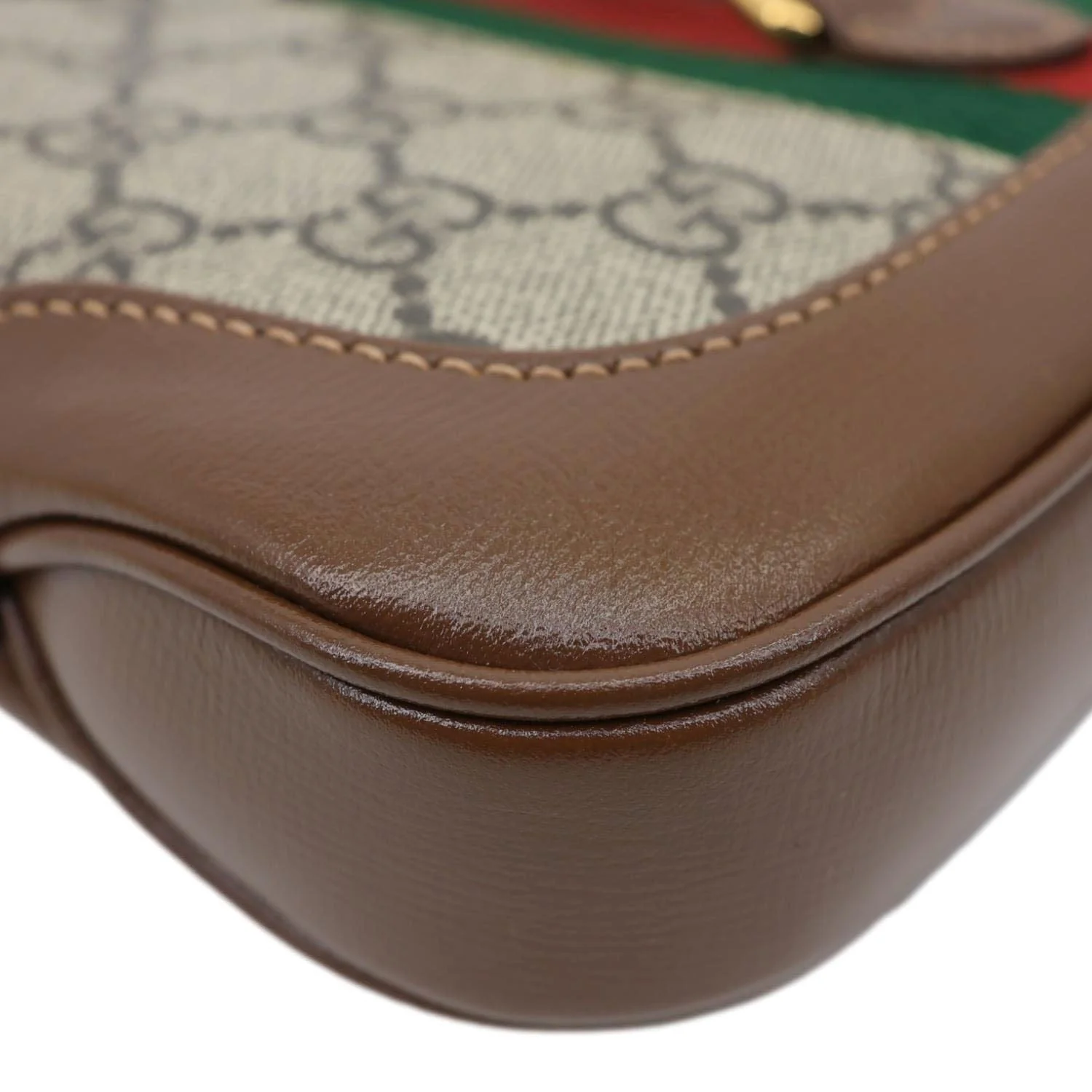 GUCCI Jackie 1961 Mini GG Supreme Canvas Hobo Shoulder Bag Brown 637092 - Image 8