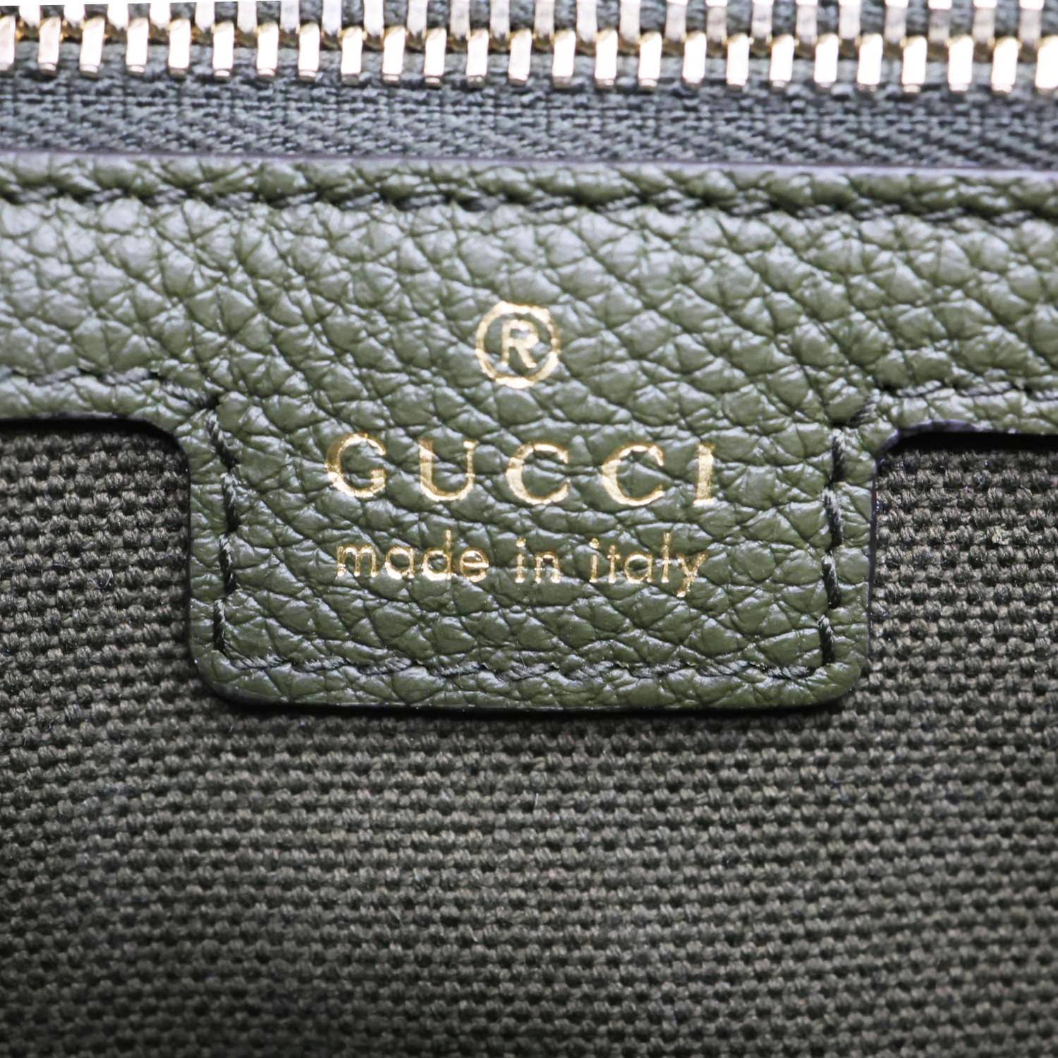 GUCCI Jackie 1961 Medium Leather Shoulder Bag Forest Green 810232 - Image 14