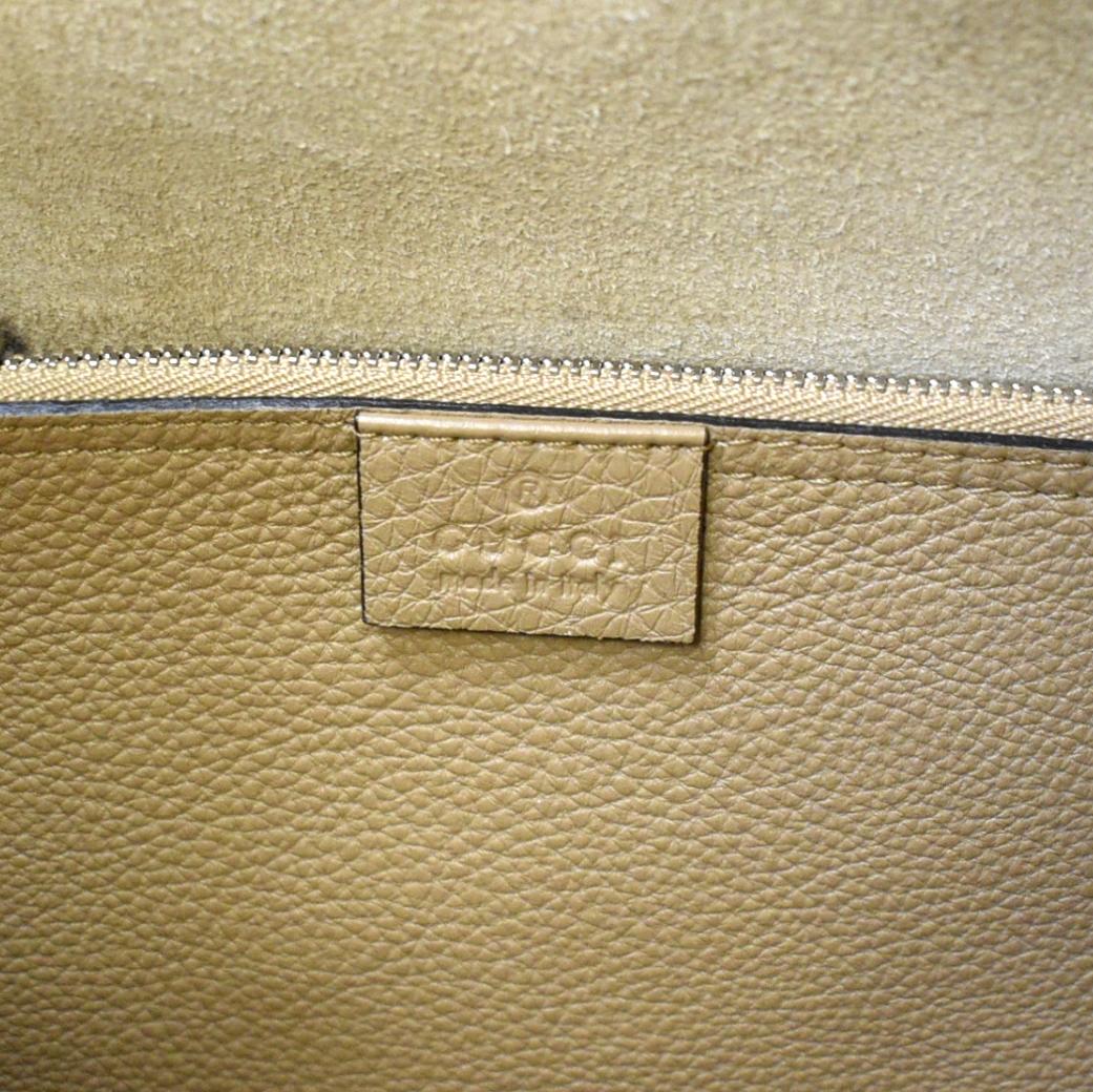 GUCCI Jackie Soft Leather Hobo Bag Beige 362968 - Image 11