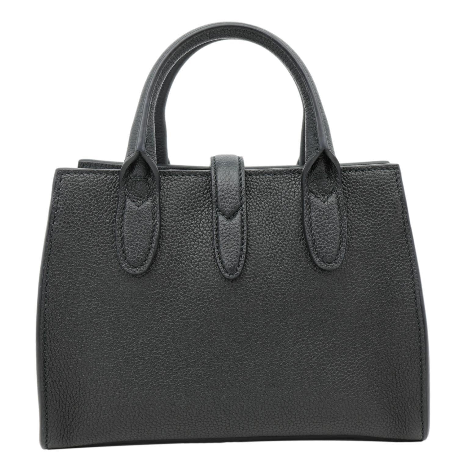GUCCI Jackie Small Soft Grainy Leather Tote Bag Black 795349 - Image 5