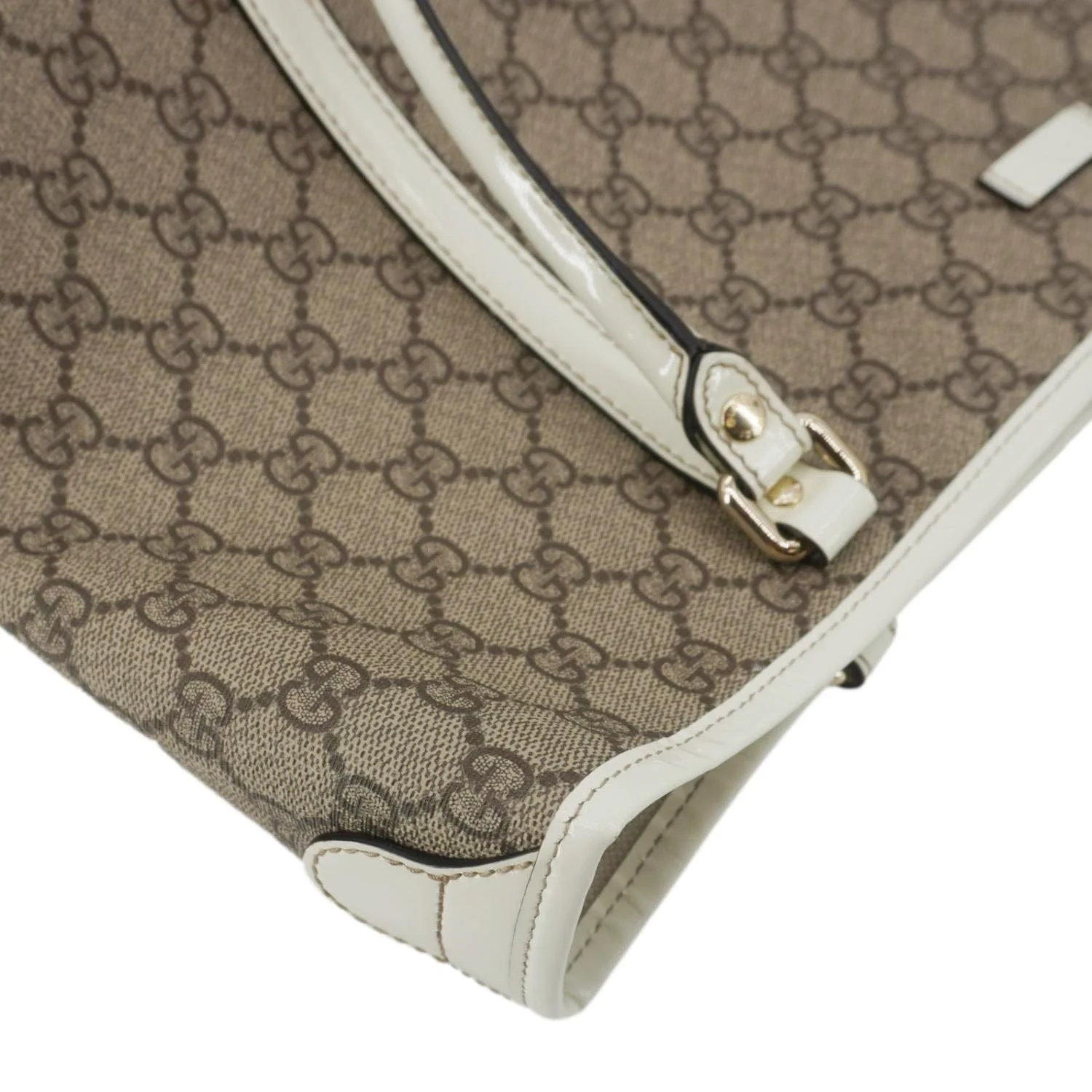 GUCCI Joy Medium GG Supreme Canvas Tote Bag Beige 197953 - Image 6