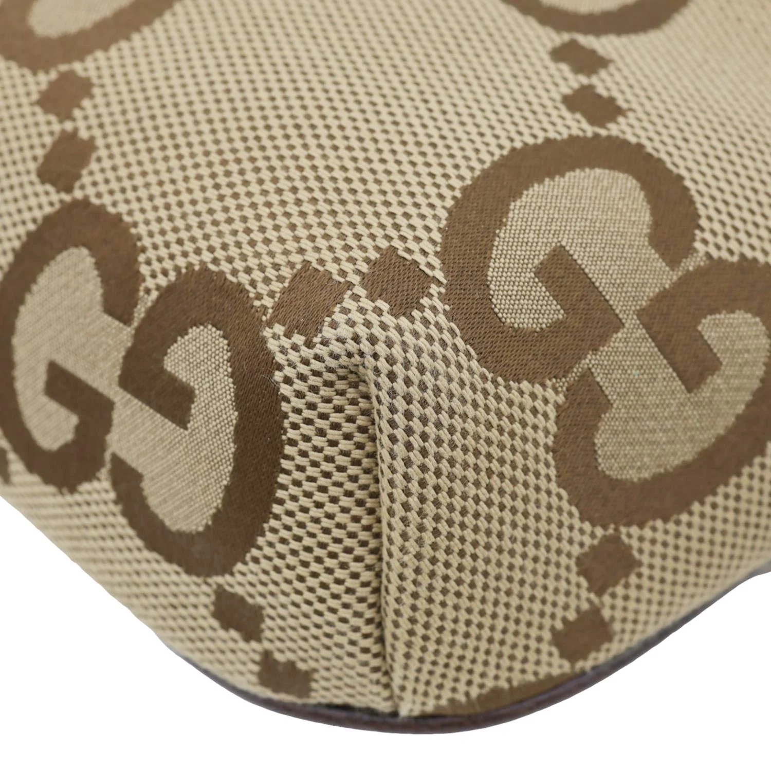 GUCCI Jumbo GG Canvas Leather Belt Bag Brown 696031 - Image 9