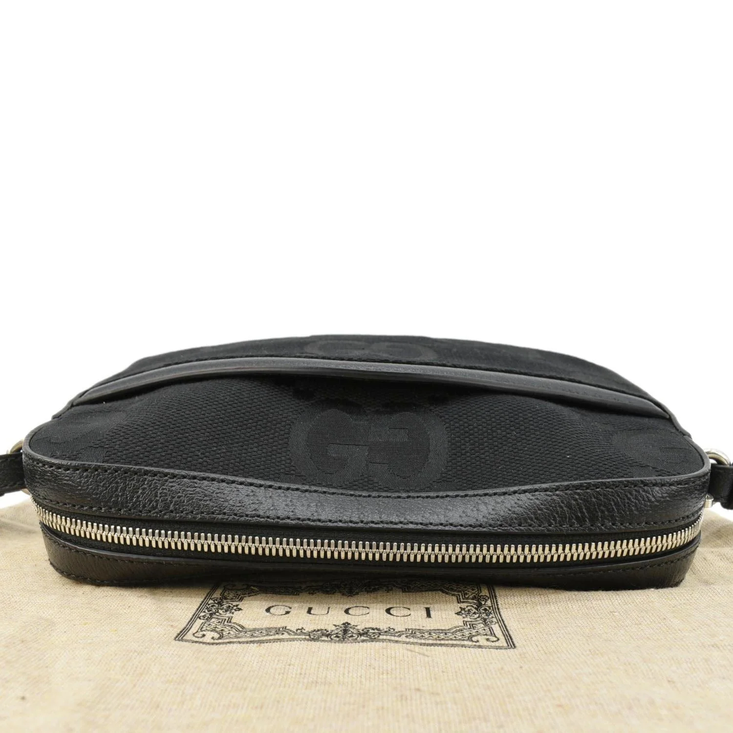 GUCCI jumbo GG Canvas Messenger Bag Black 675891 - Image 5