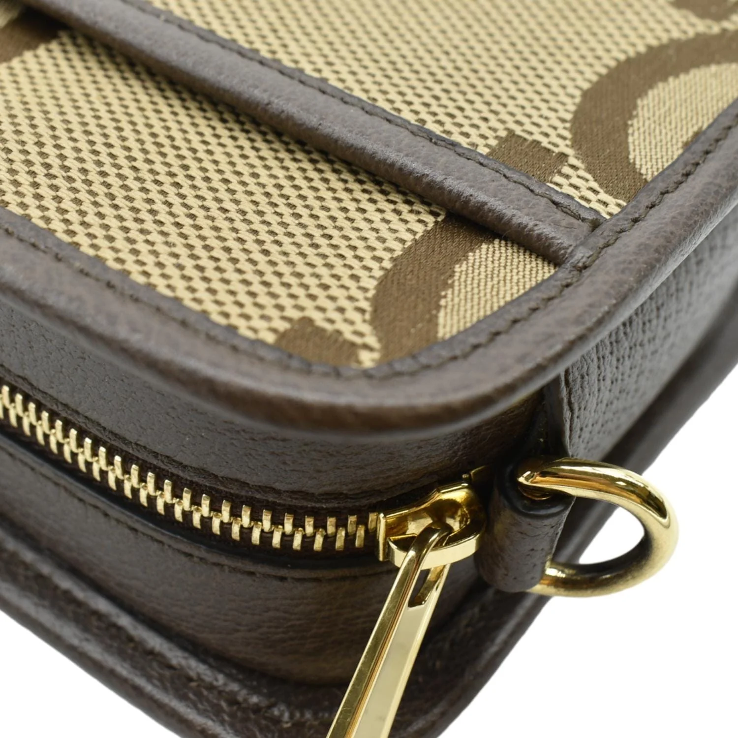 GUCCI Mini Jumbo GG Canvas Crossbody Bag Beige 696075 - Image 8