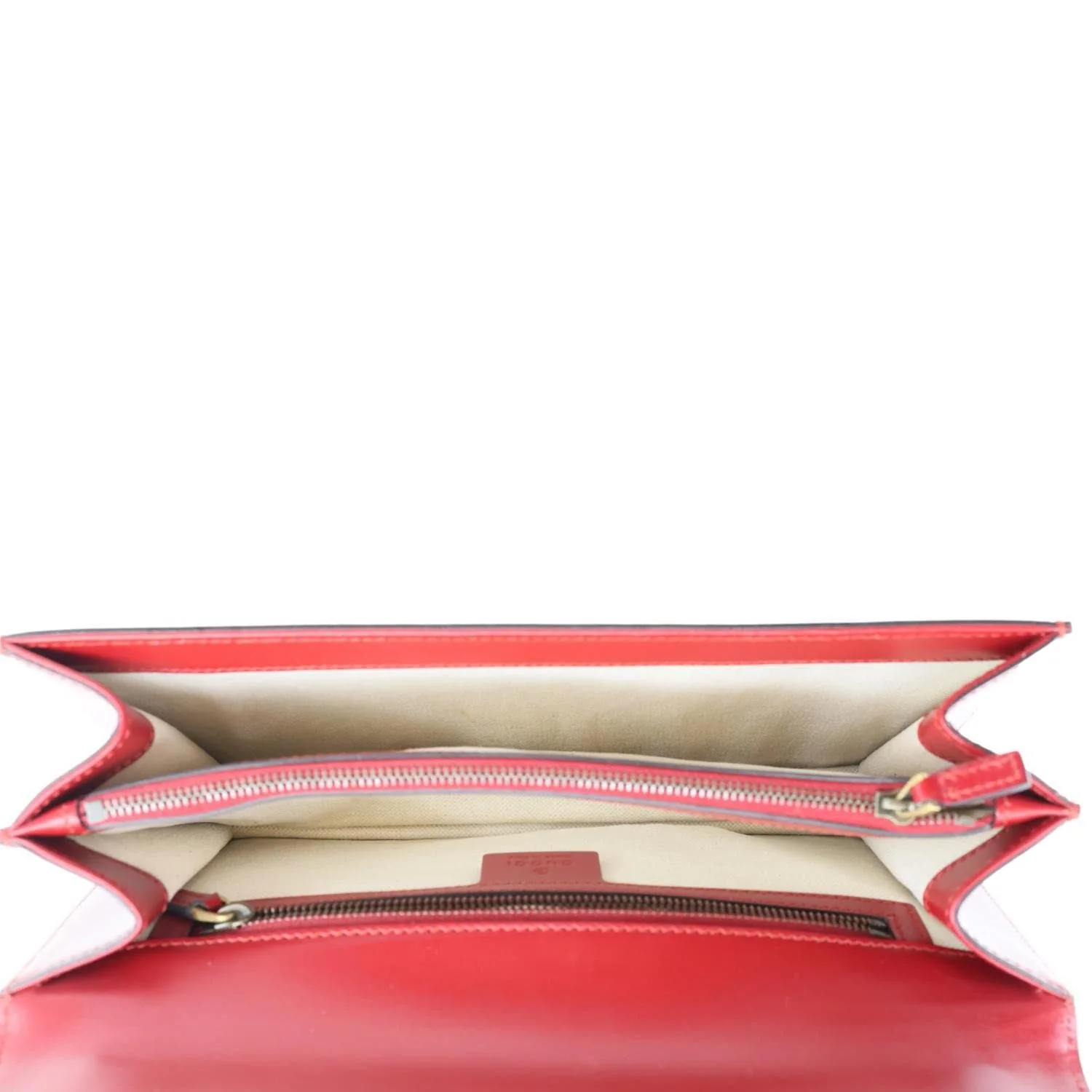 GUCCI GG Marmont Knight Medium Calfskin Leather Chain Shoulder Bag Red 431777 - Image 13