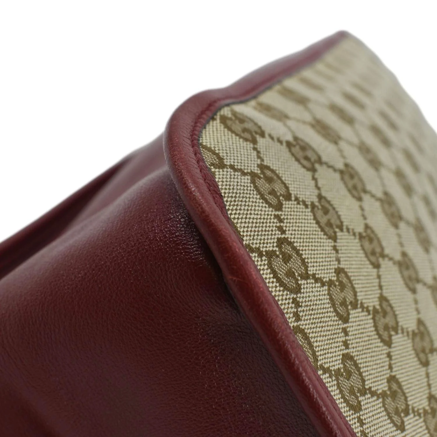 GUCCI Large Horsebit 1955 GG Supreme Canvas Shoulder Bag Red 623695 - Image 8