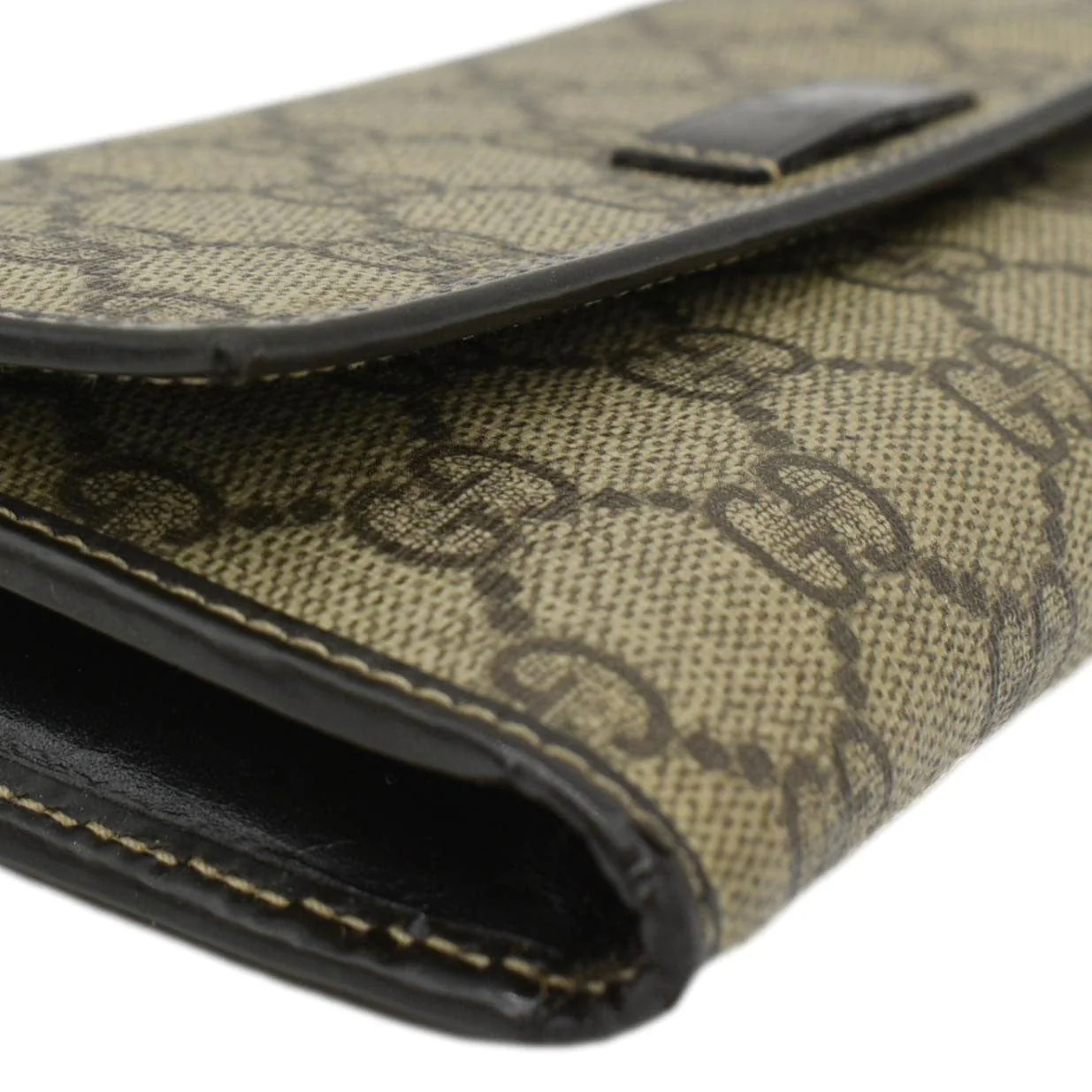 GUCCI GG Supreme Long Wallet Beige 203573 - Image 8
