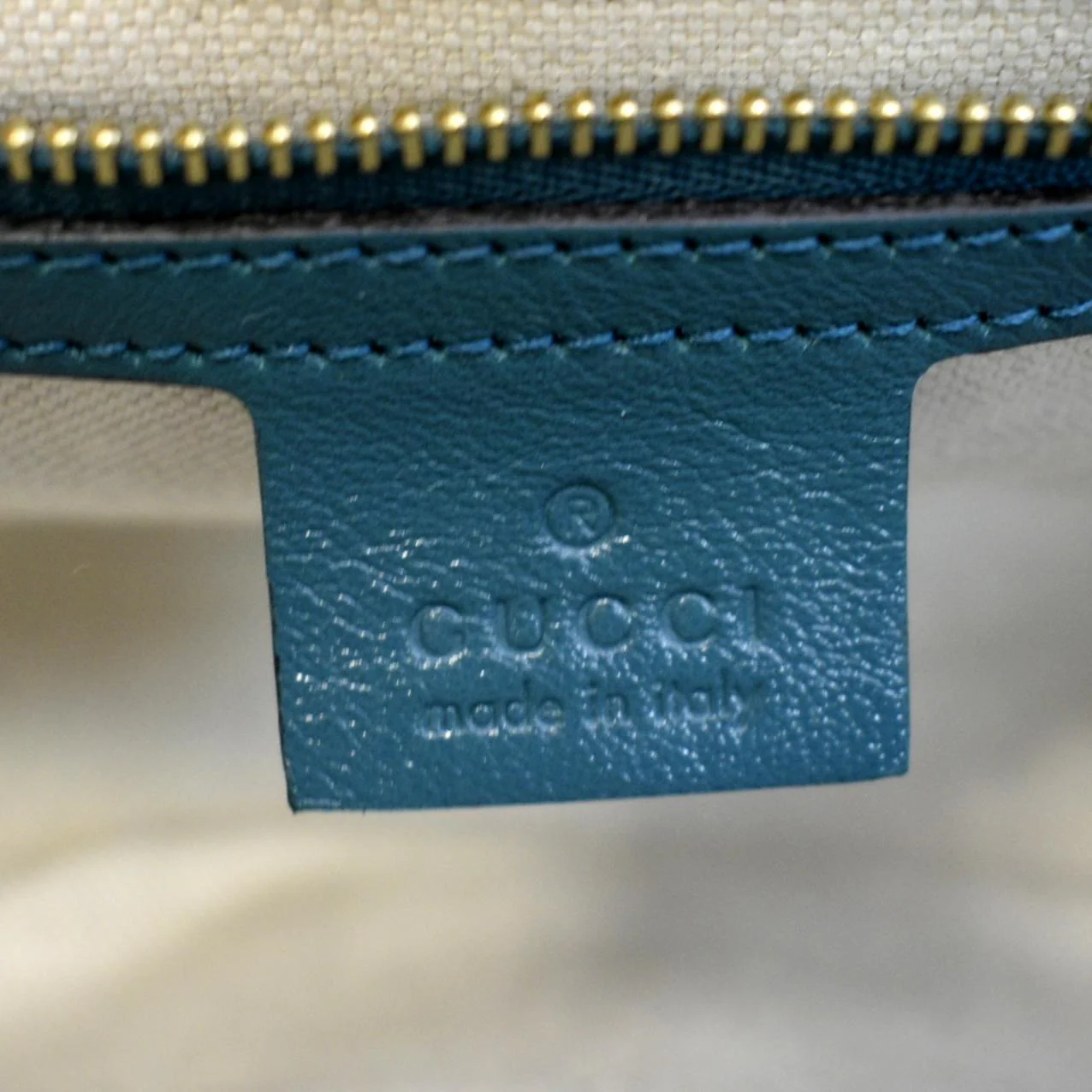 GUCCI GG Marmont Leather Shoulder Bag Blue 443497 - Image 10