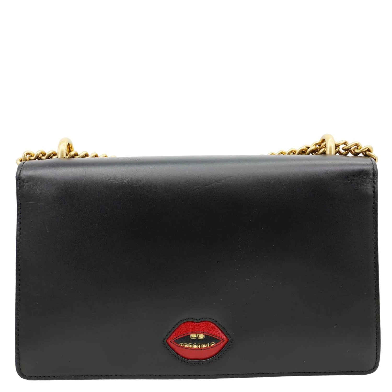 GUCCI Marmont Heart Patchwork Leather Chain Shoulder Bag Red 431777 - Image 4