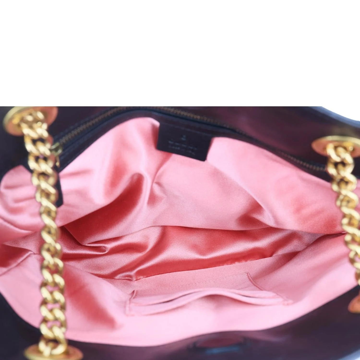 GUCCI GG Marmont Quilted Leather Chain Tote Bag Black 443501 - Image 11