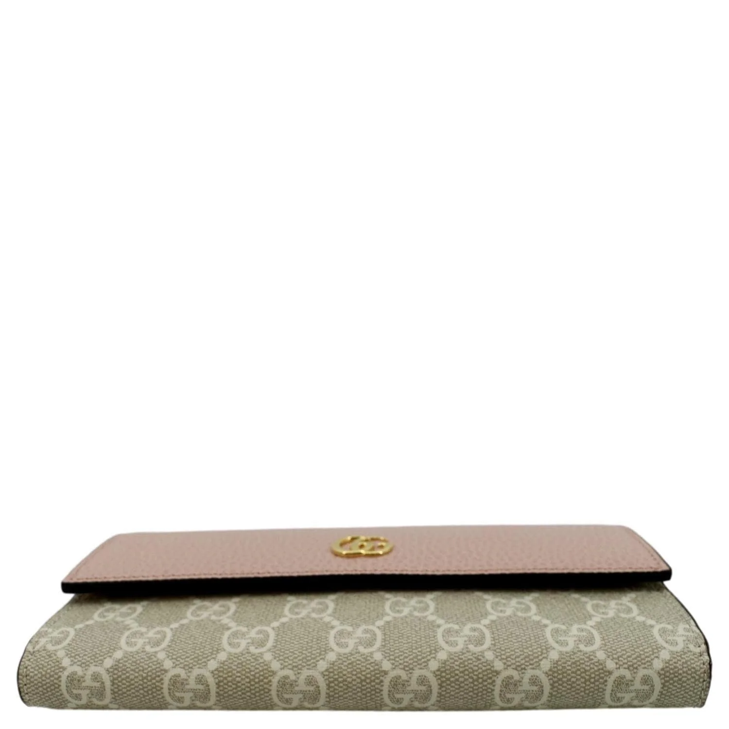 GUCCI GG Marmont Continental Canvas Wallet Pink 456116 - Image 8