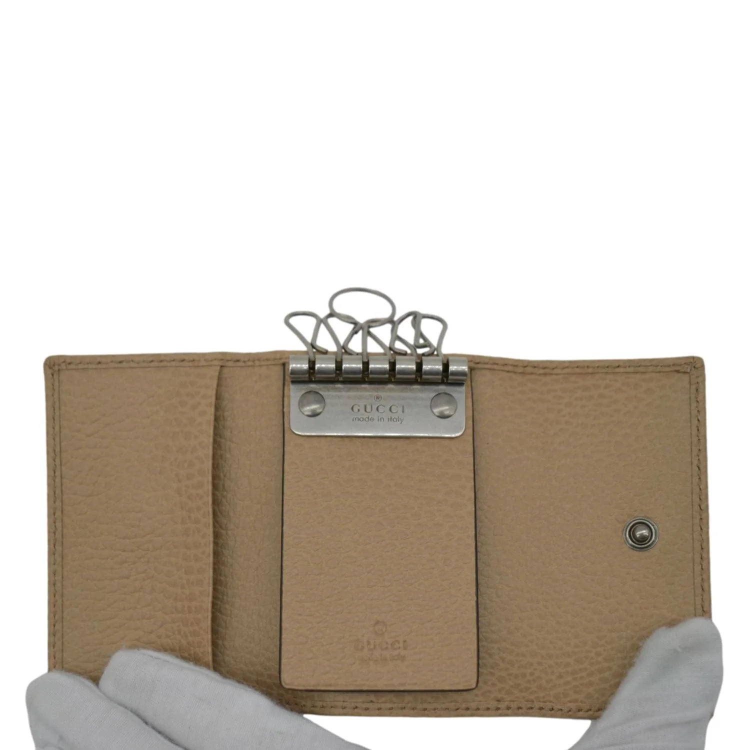 GUCCI Marmont Leather Key Case Light Brown 456118 - Image 10