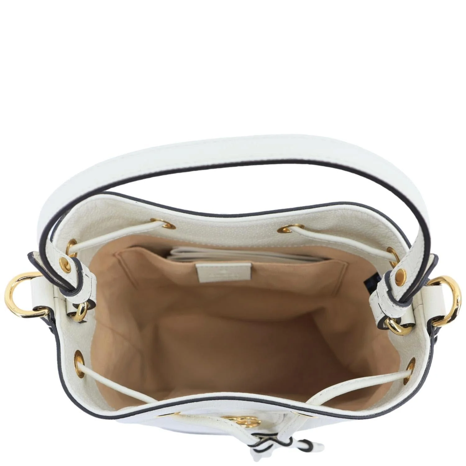 GUCCI GG Ophidia Leather Bucket Crossbody Bag Off White 610846 - Image 10