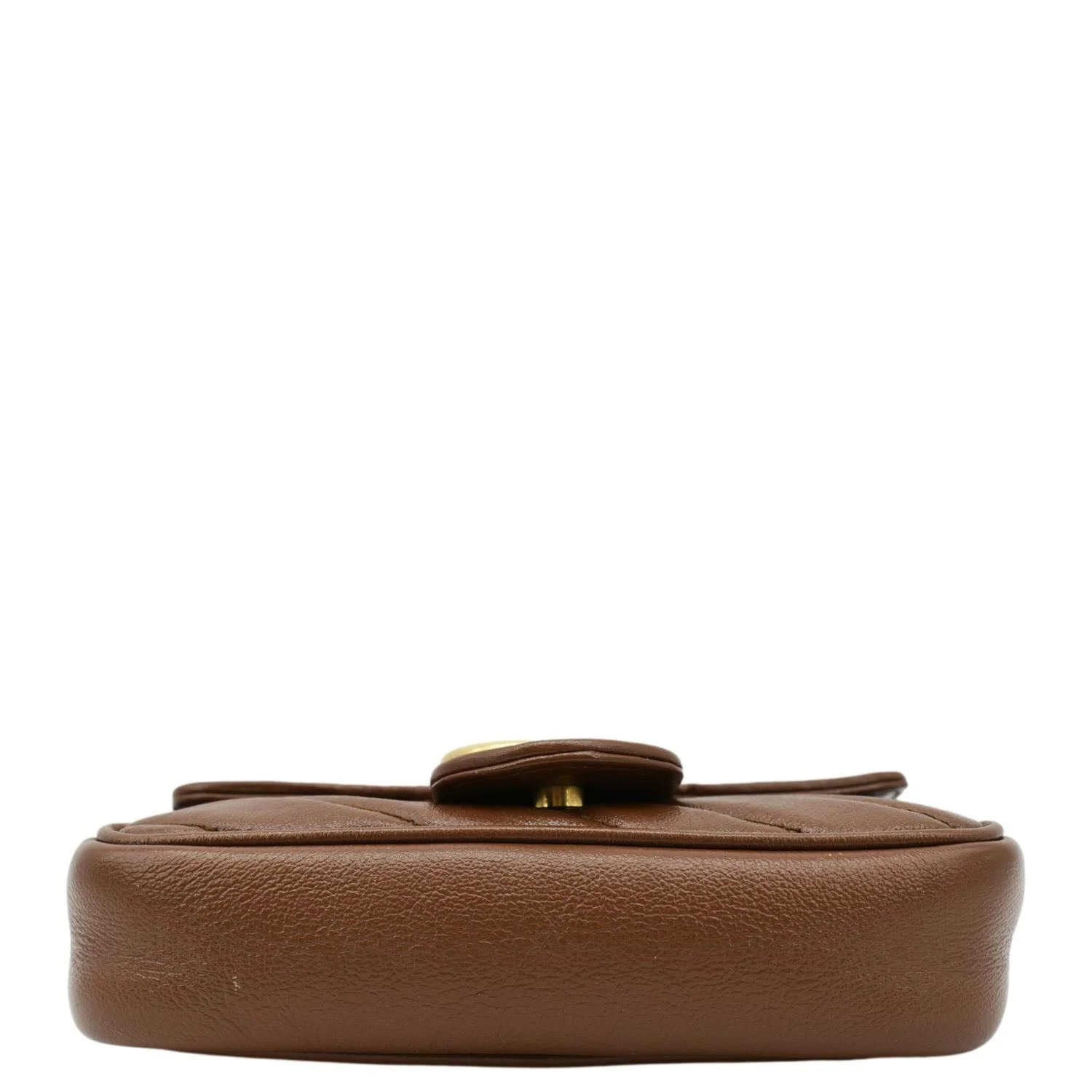 GUCCI GG Marmont Super Mini Matelasse Leather Shoulder Bag Brown 476433 - Image 8