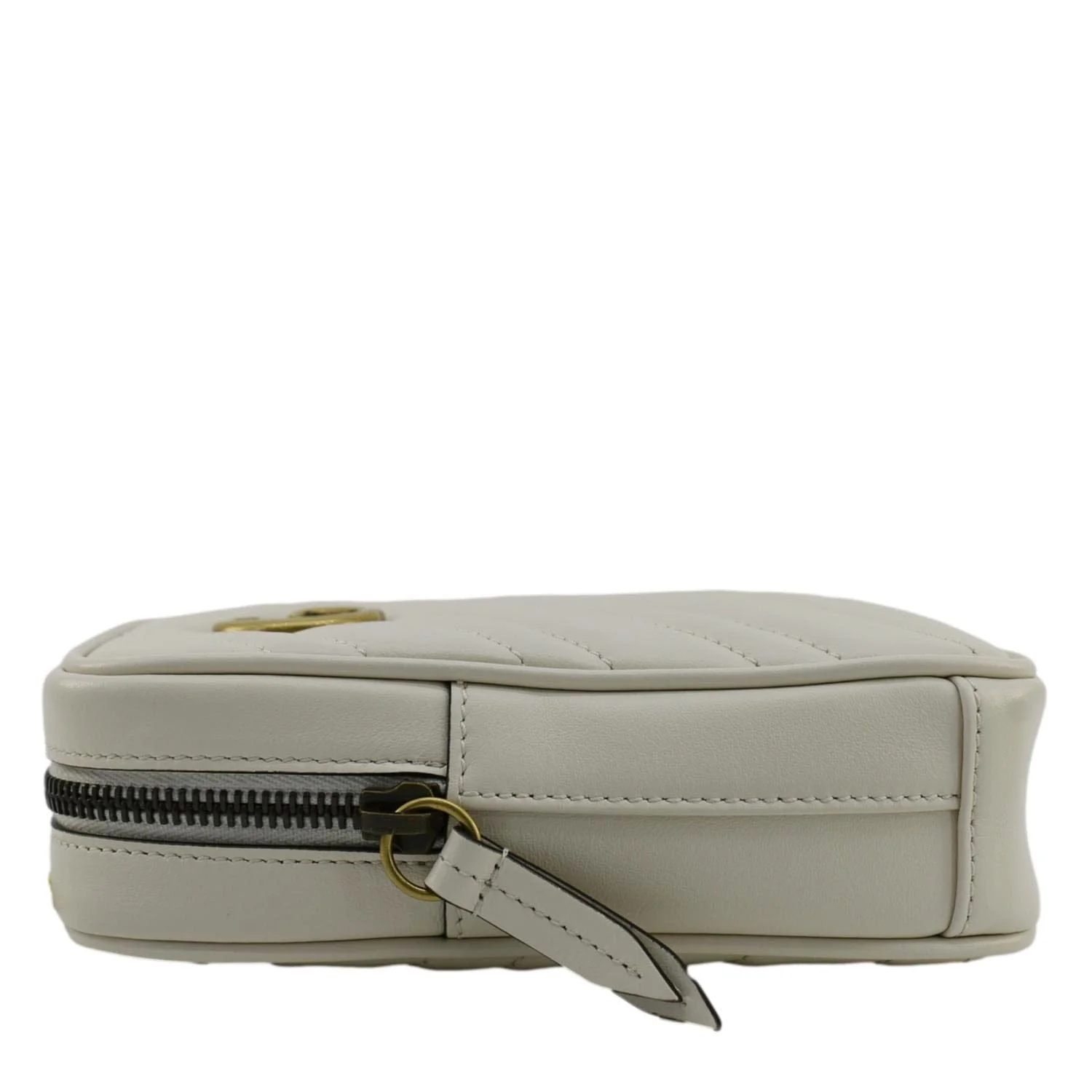 GUCCI GG Marmont Mini Matelasse Leather Shoulder Bag White 699759 - Image 10