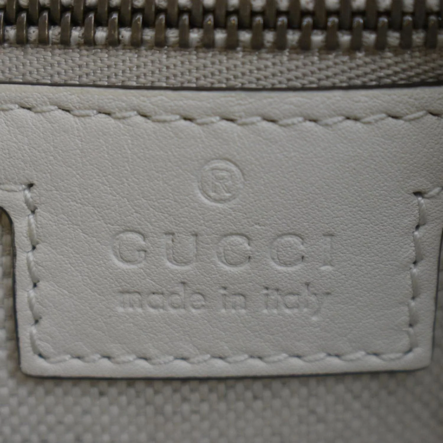 GUCCI Medium Top Handle Leather Shoulder Bag White 715666 - Image 14