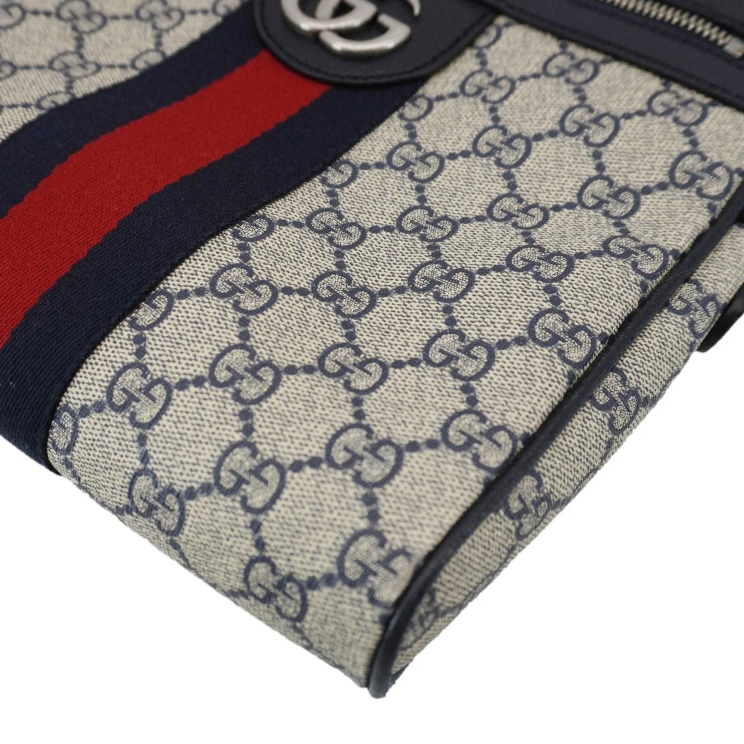 GUCCI Ophodia Small GG Supreme Canvas Messenger Bag Blue 547926 - Image 7