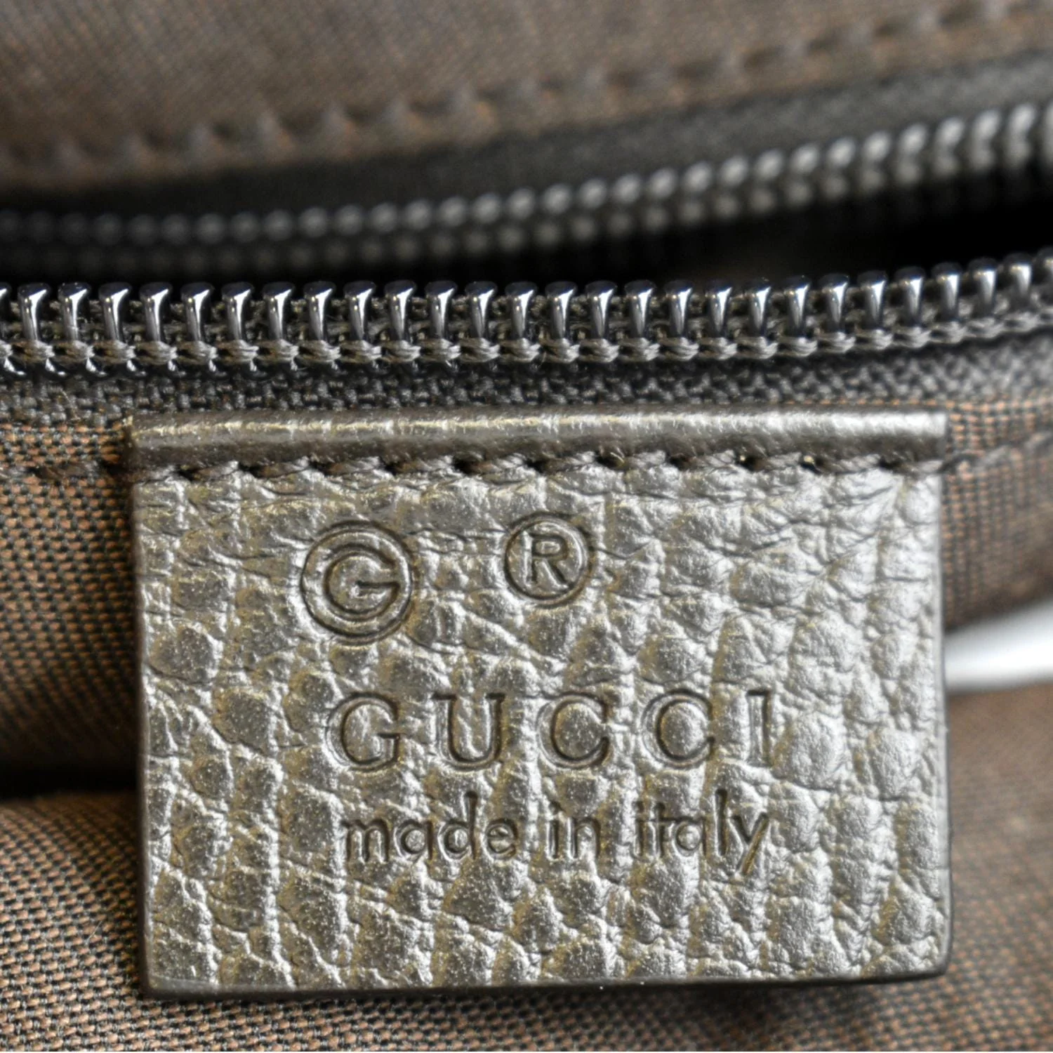 GUCCI GG Monogram Canvas Messenger Bag Dark Beige 449173 - Image 11
