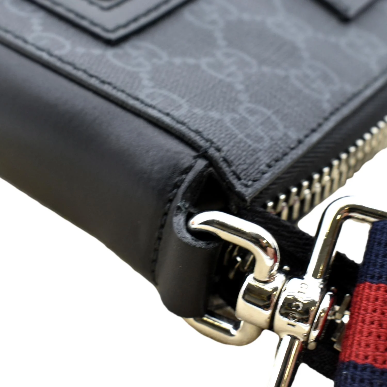 GUCCI Small GG Supreme Canvas Messenger Bag Black 523599 - Image 5
