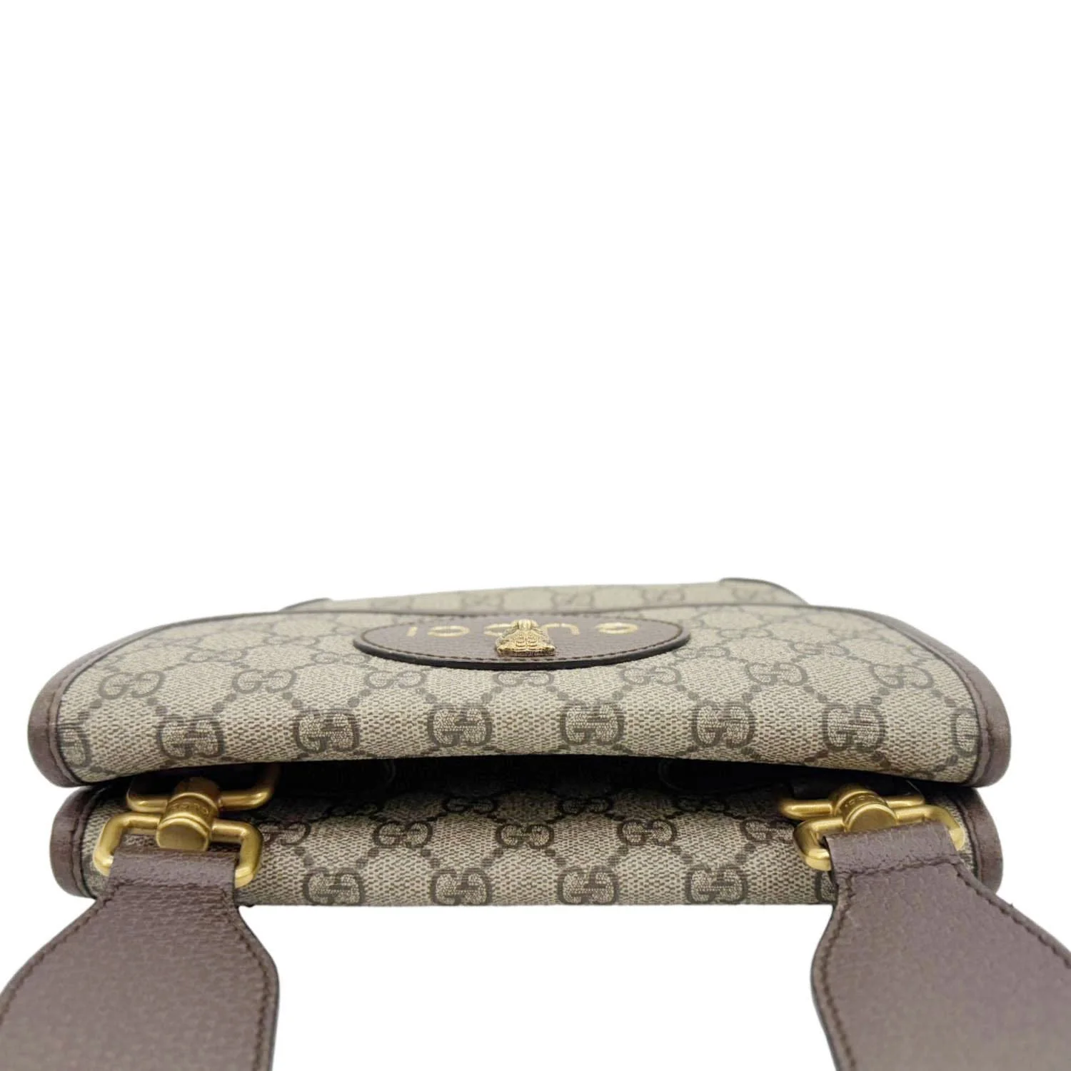GUCCI Neo Vintage Small GG Supreme Canvas Messenger Crossbody Bag Beige 501050 - Image 5