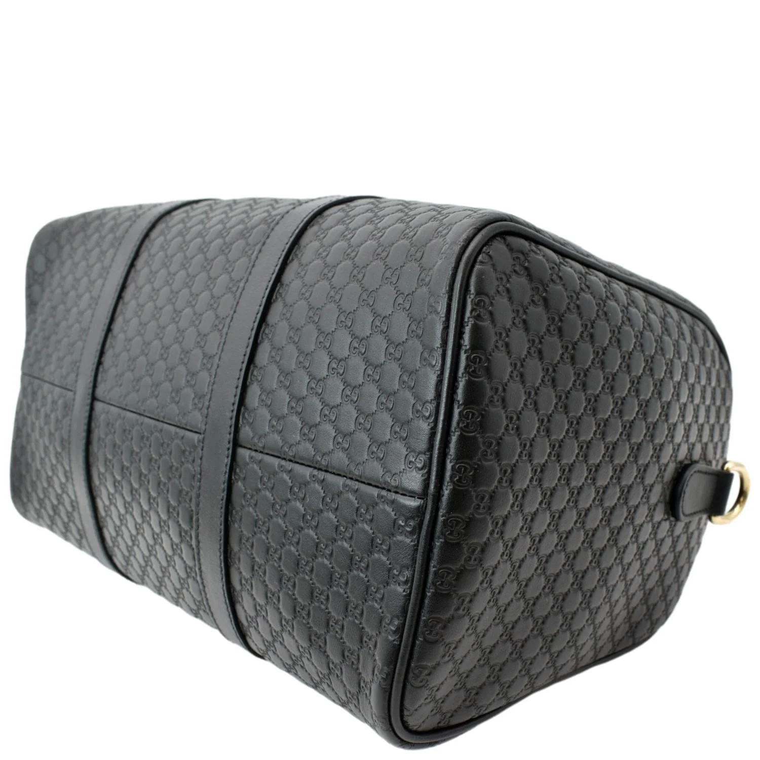 GUCCI Microguccissima Leather Boston Bag Black 449646 - Image 7