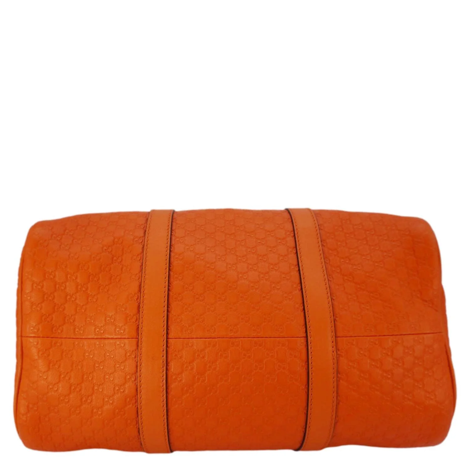GUCCI GG Microguccissima Boston Travel Bag Orange 449646 - Image 10