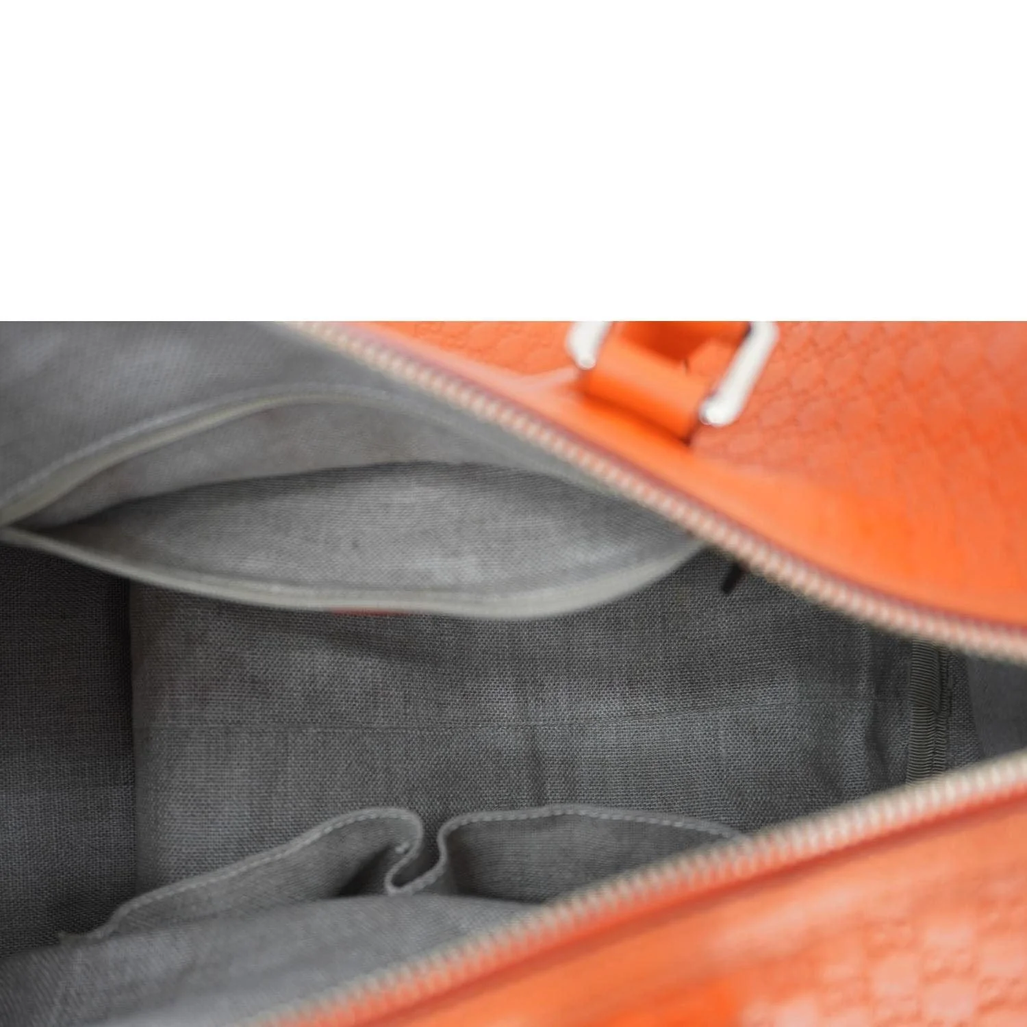 GUCCI GG Microguccissima Boston Travel Bag Orange 449646 - Image 13