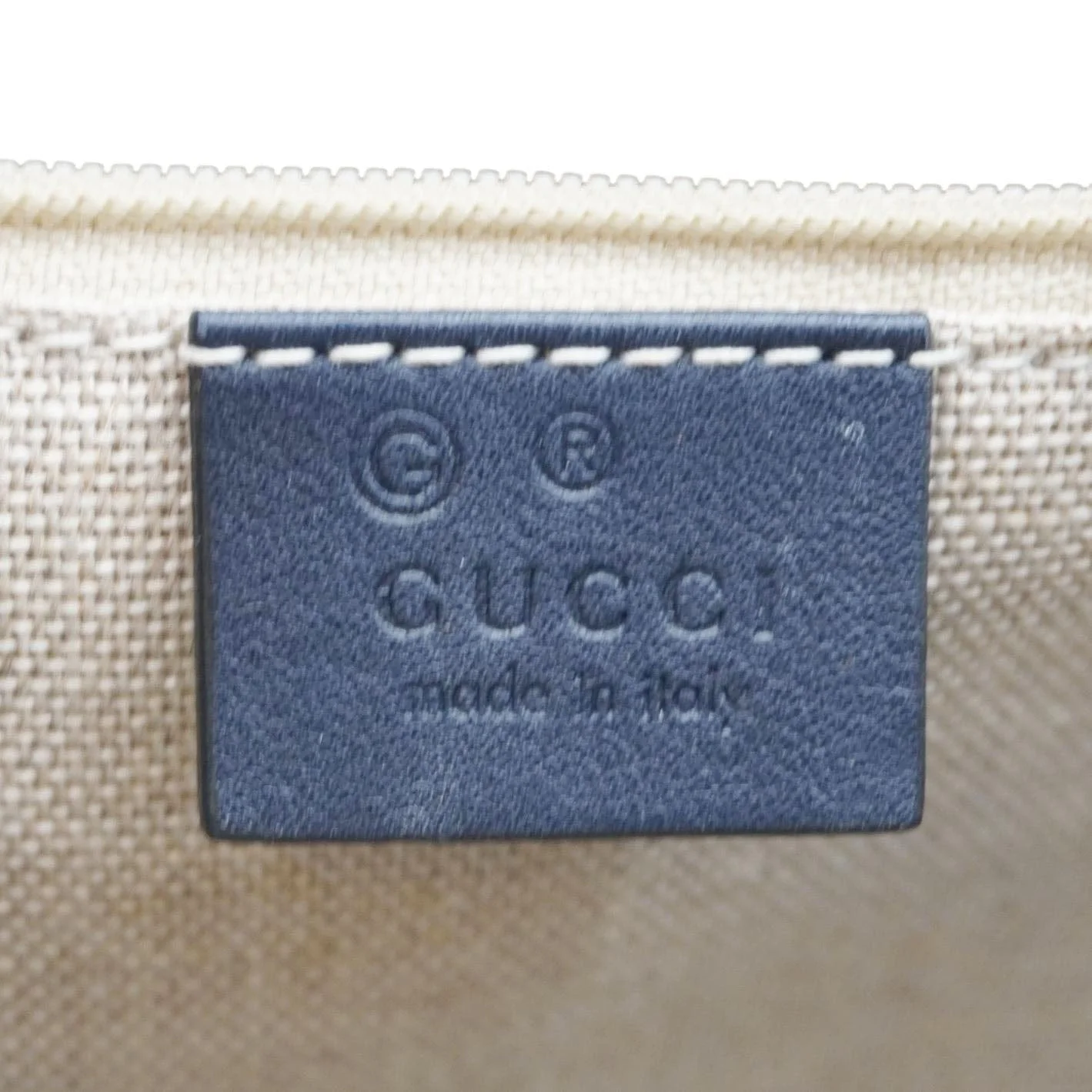 GUCCI Small Microguccissima Leather Crossbody Bag Navy Blue 510286 - Image 12