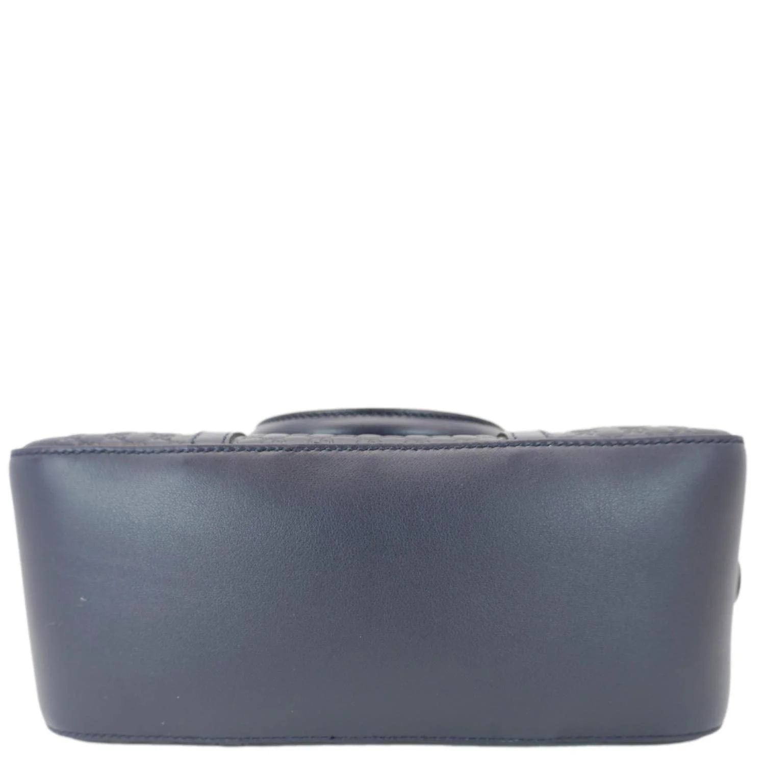 GUCCI Small Microguccissima Leather Crossbody Bag Navy Blue 510286 - Image 9