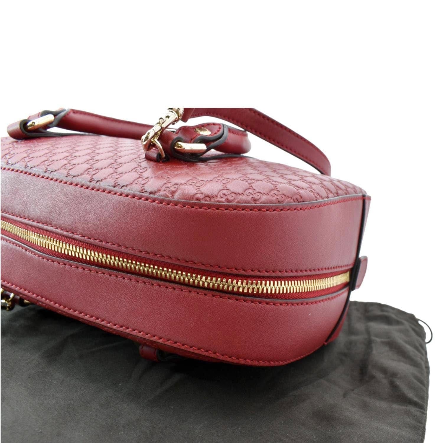 GUCCI Microguccissima Small Leather Crossbody Bag Red 510286 - Image 6