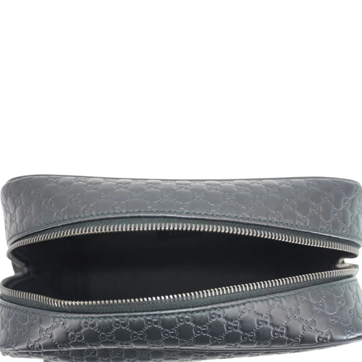 GUCCI GG Microguccissima Leather Toiletry Case Black 419775 - Image 10