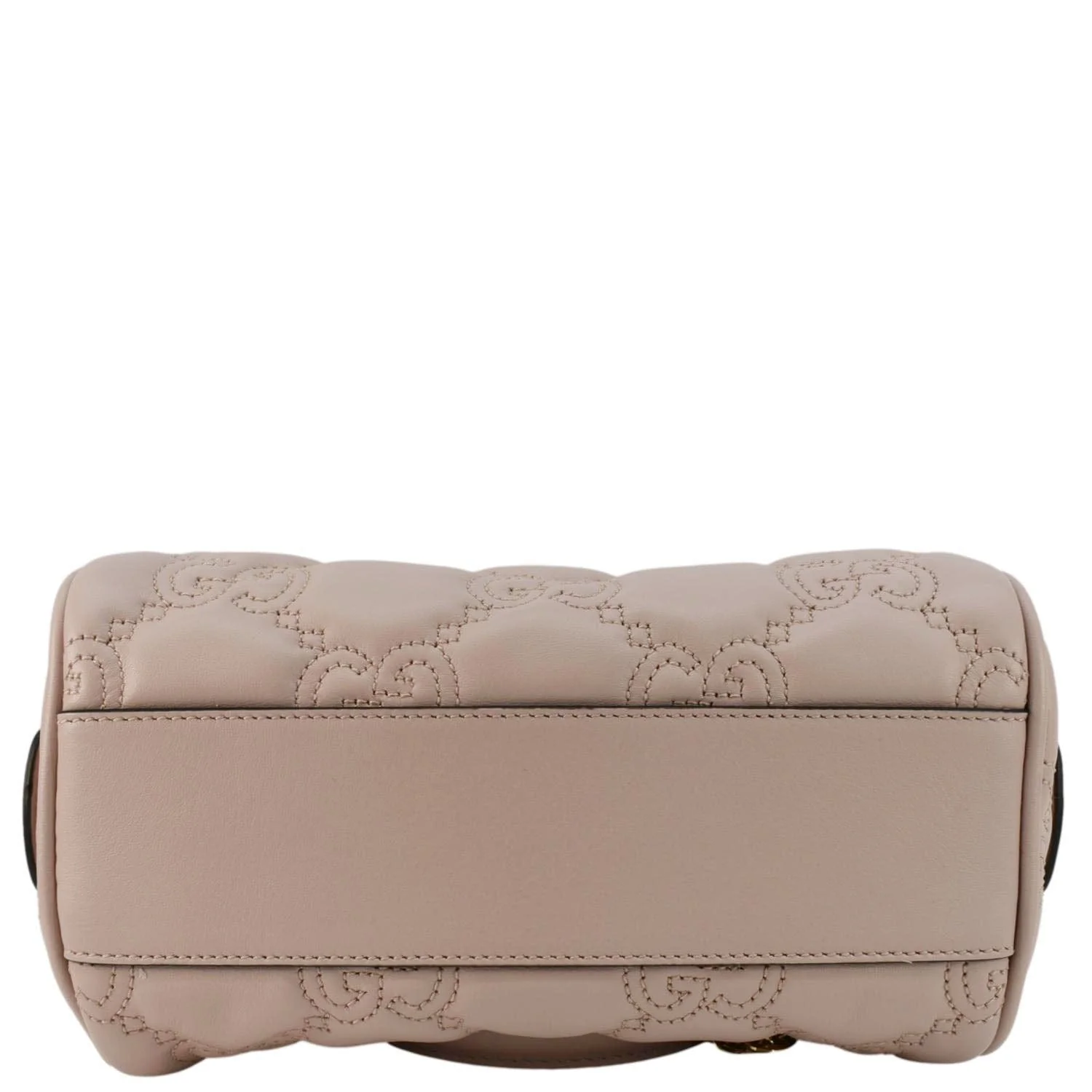 GUCCI Mini Matelasse Calfskin Leather Bowler Bag Pink 702251 - Image 11