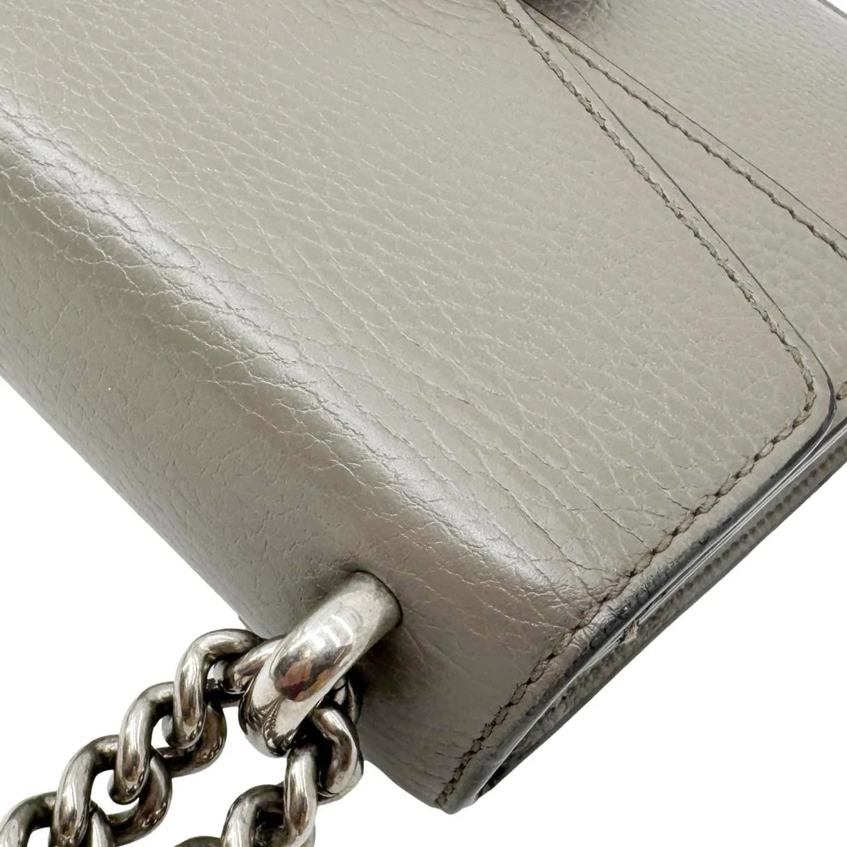 GUCCI Dionysus Mini Leather Crossbody Bag Gray 421970 - Image 7