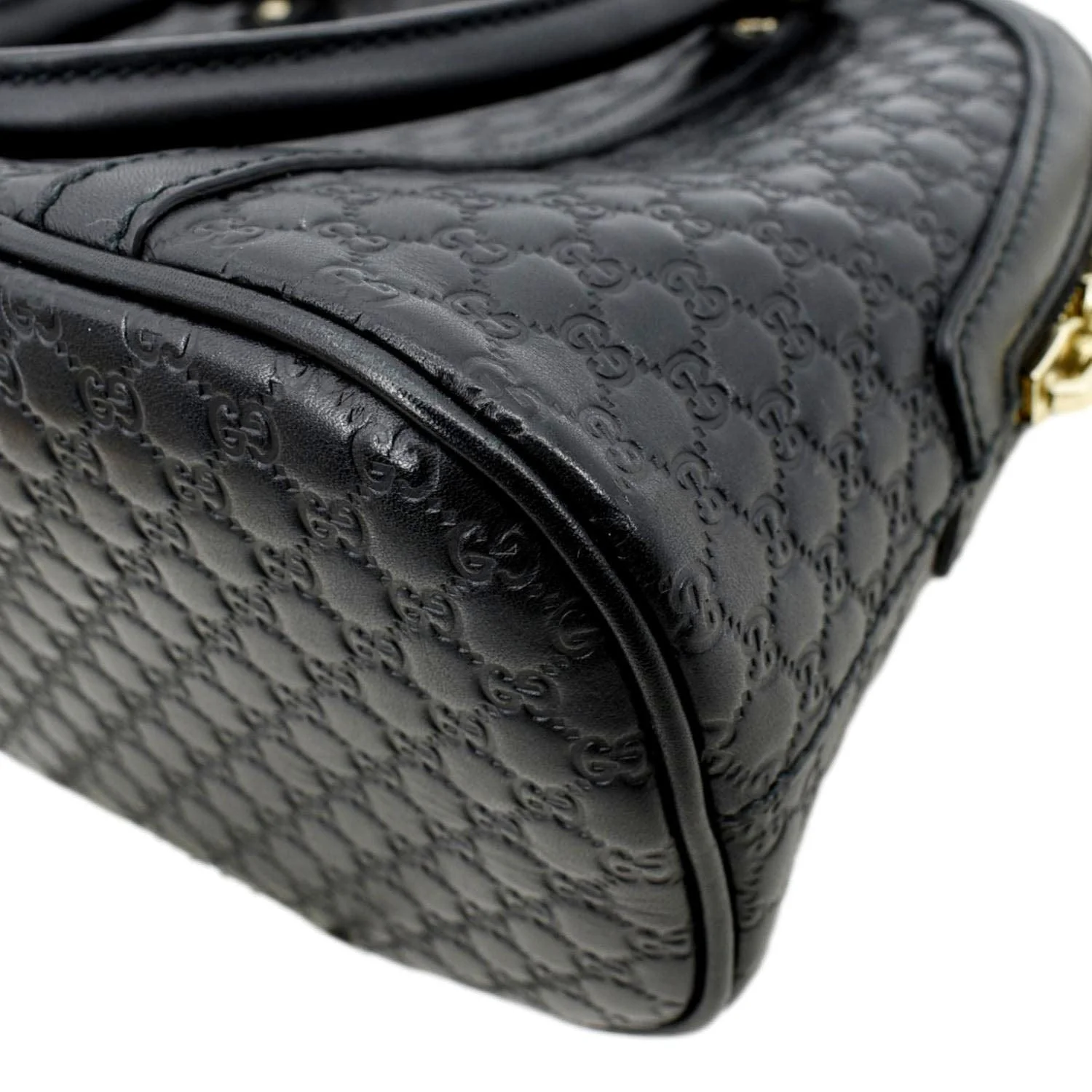 GUCCI Mini Dome Leather Crossbody Bag Black 449654 - Image 7