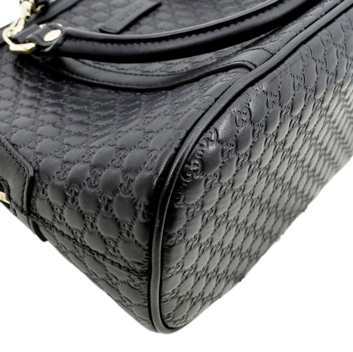 GUCCI Mini Dome Leather Crossbody Bag Black 449654 - Image 8