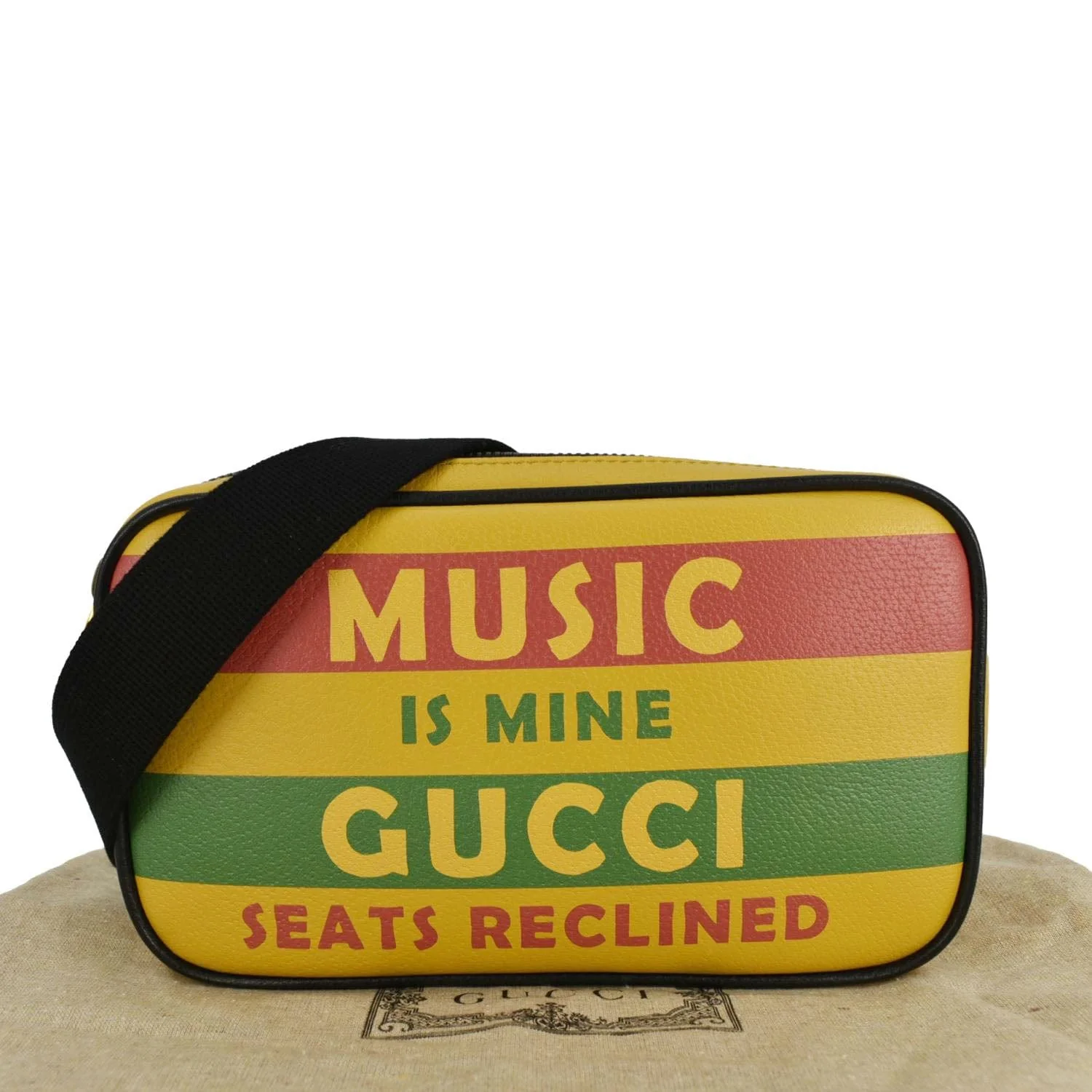 GUCCI 100 Centennial Music Is Mine Leather Belt Bag Multicolor 602695 - Image 3