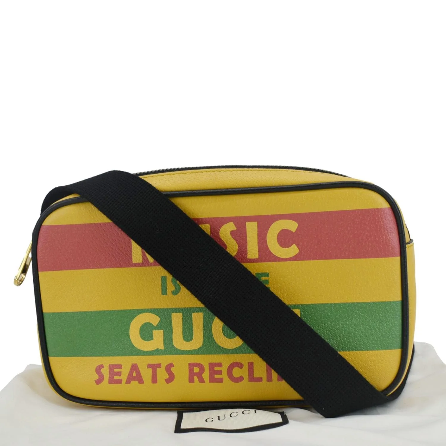 GUCCI 100 Centennial Music Is Mine Leather Belt Bag Multicolor 602695 - Image 3