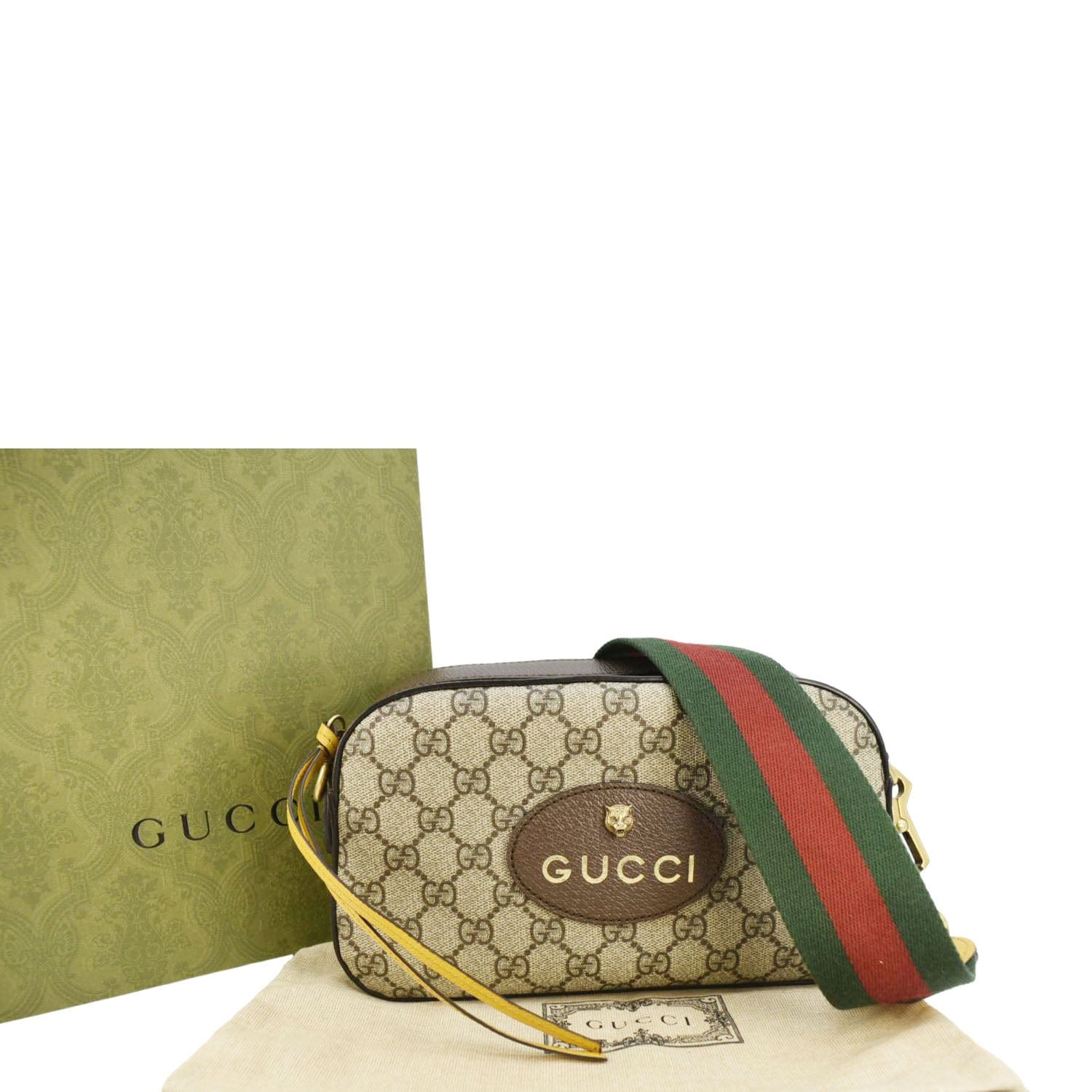 GUCCI Neo Vintage GG Supreme Canvas Messenger Bag Beige 476466 - Image 3