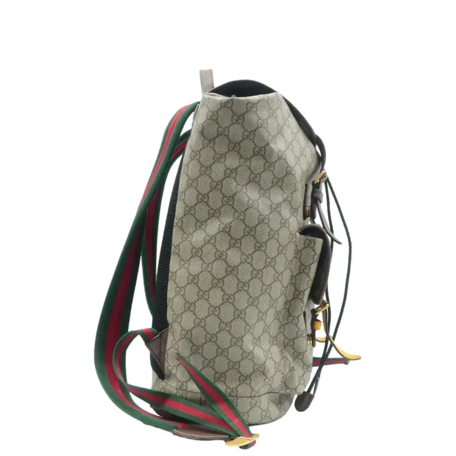 GUCCI Neo Vintage GG Supreme Canvas Backpack Beige 473869 - Image 3