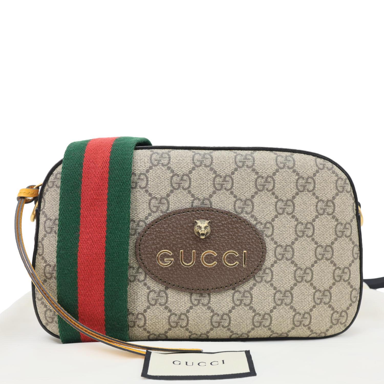 GUCCI Neo Vintage GG Supreme Canvas Messenger Bag Beige 476466 - Image 3