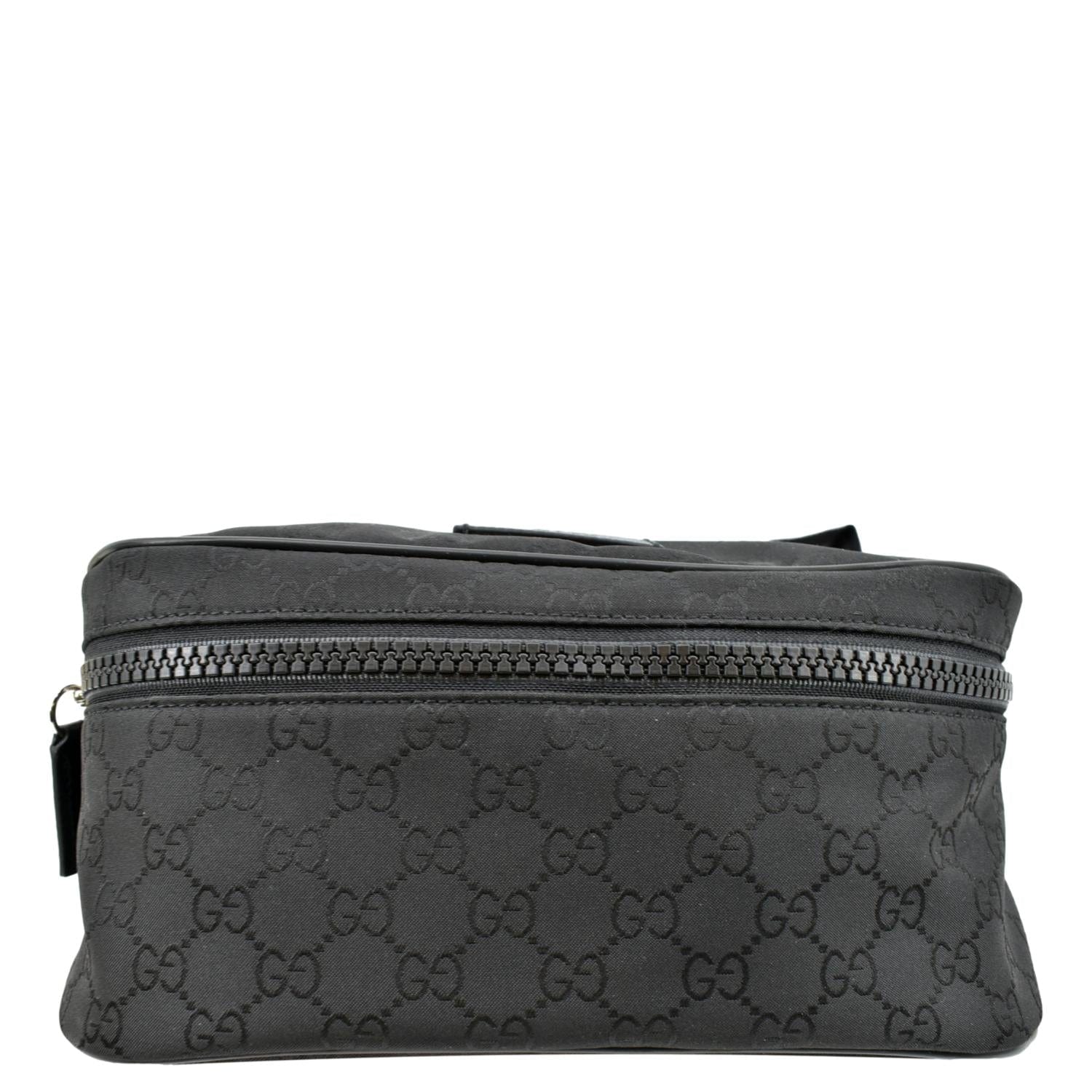 GUCCI GG Monogram Nylon Canvas Fanny Pack Belt Bag Black 449182 - Image 3