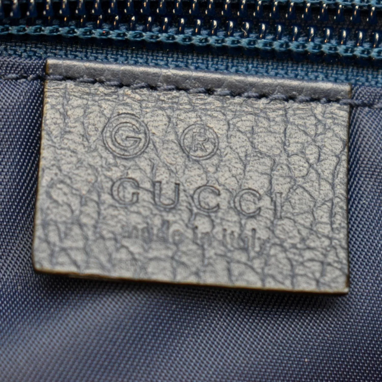 GUCCI Flap Double Buckle GG Monogram Nylon Messenger Bag Blue 510335 - Image 12