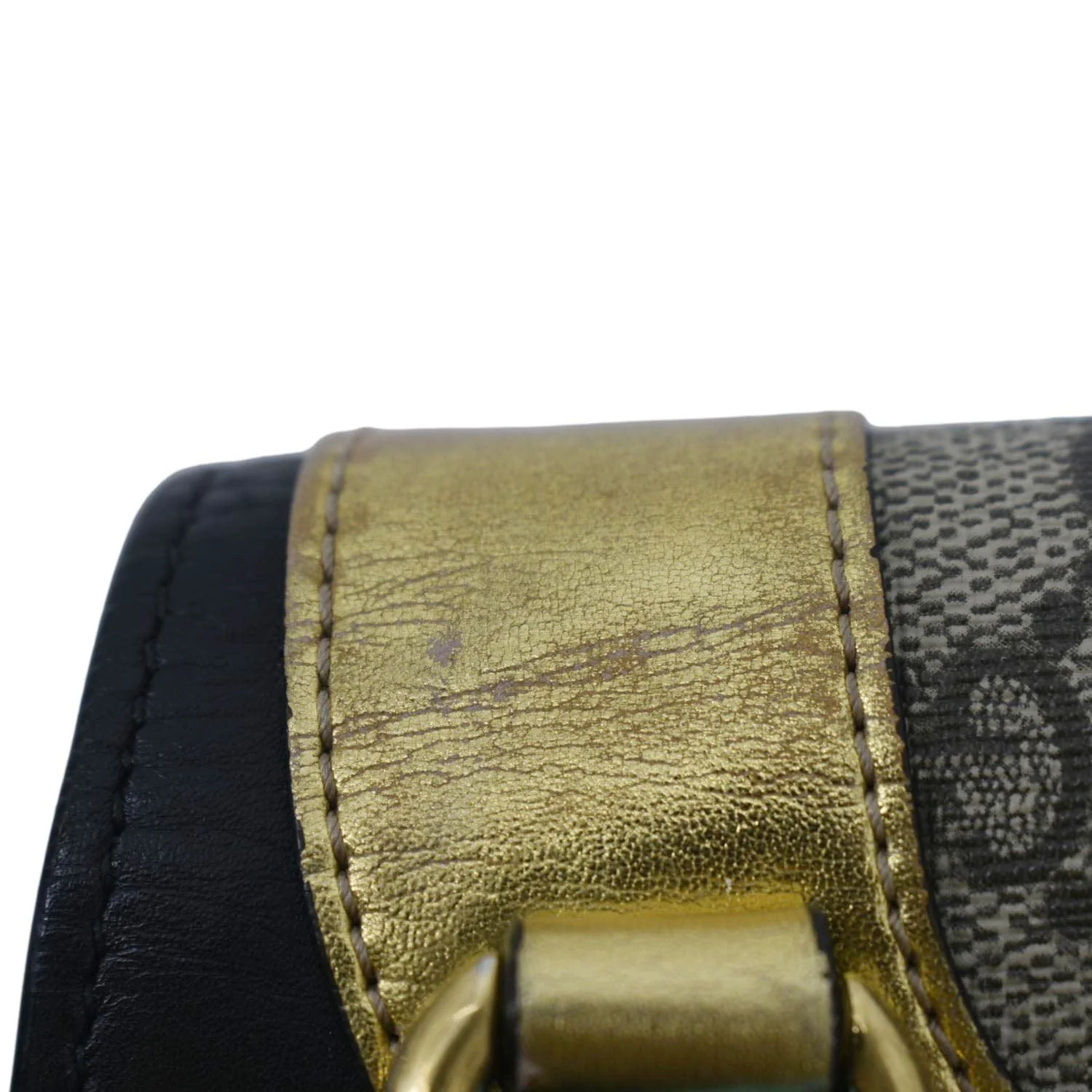 GUCCI Ogilide GG Supreme Canvas Shoulder Bag Gold 500781 - Image 15