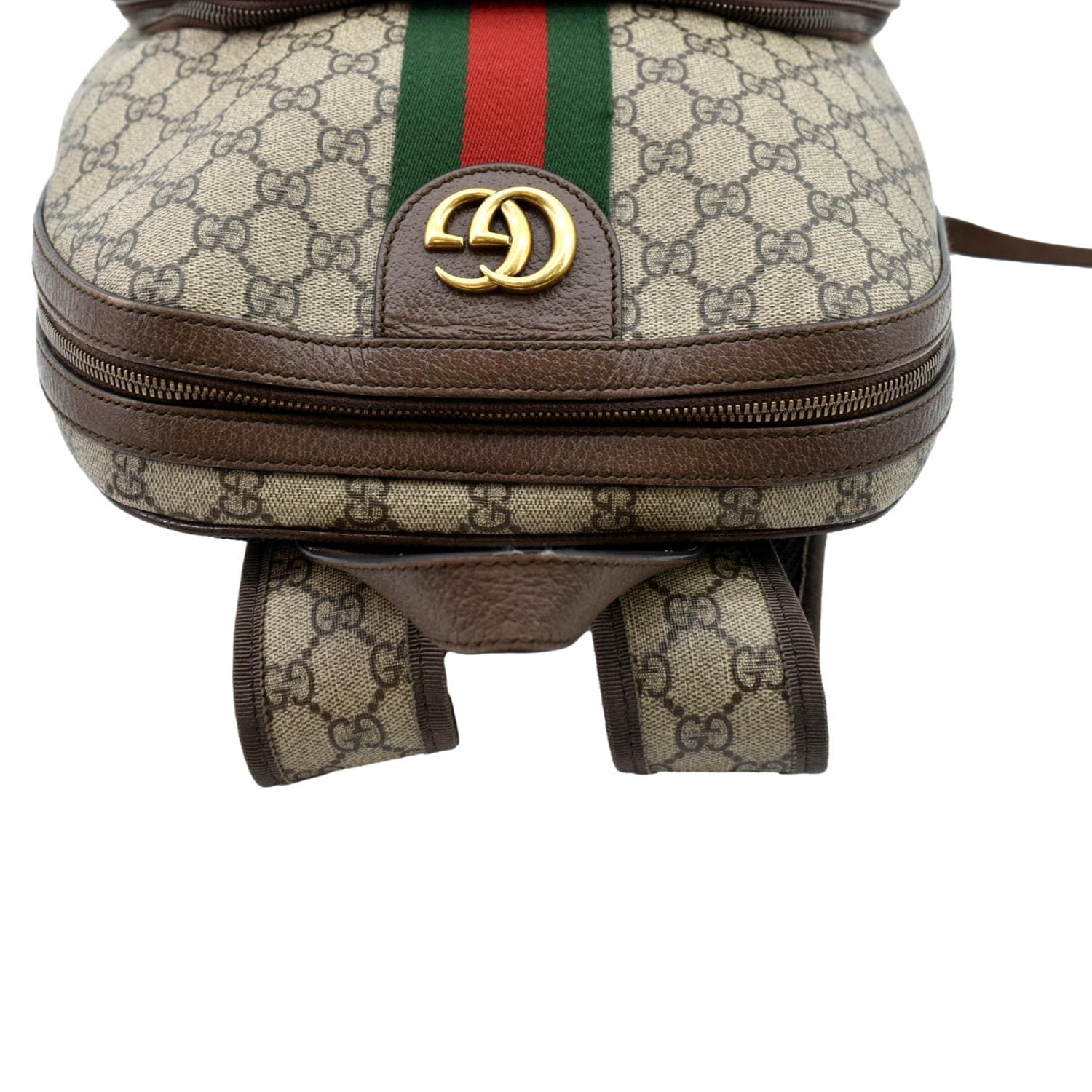 GUCCI Ophidia GG Medium Supreme Canvas Backpack Beige 547967 - Image 4