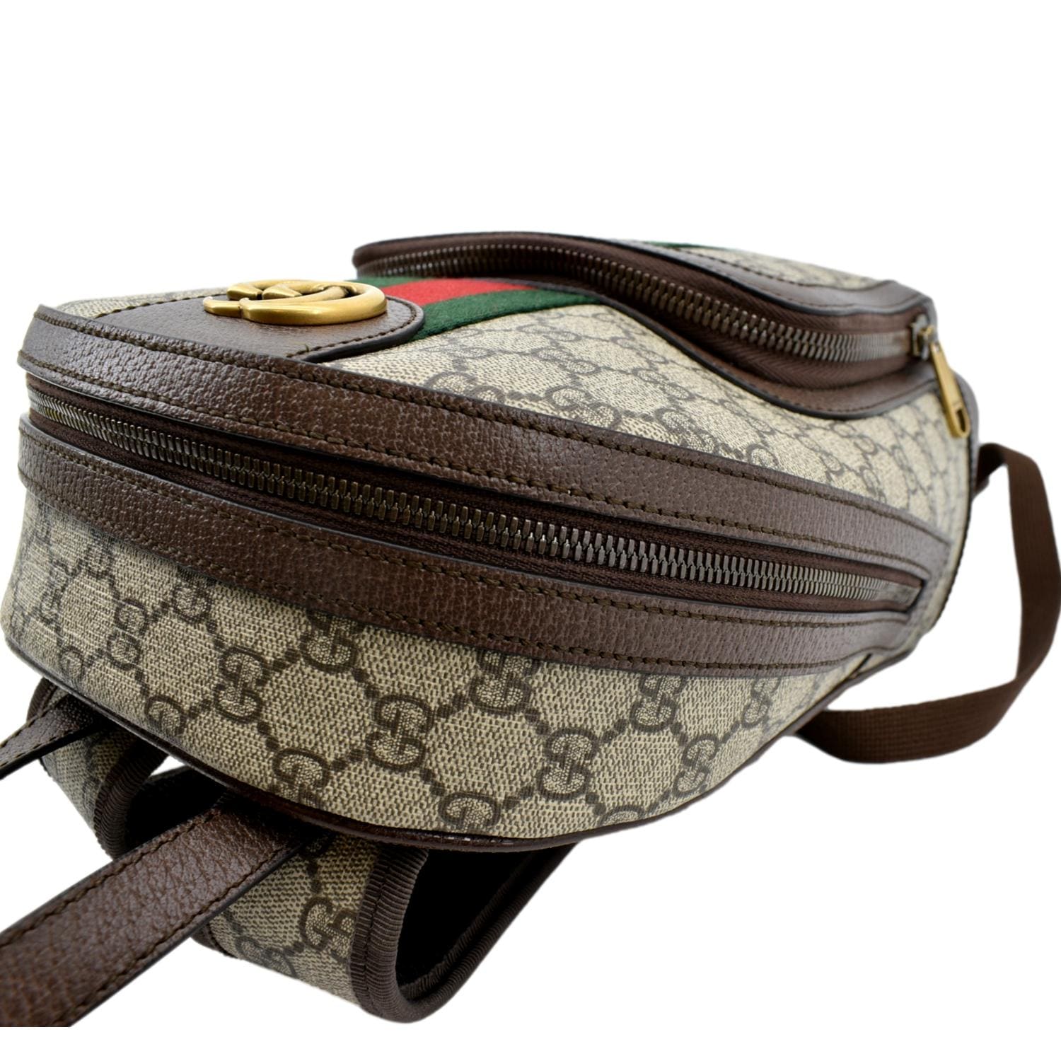 GUCCI Ophidia Small GG Supreme Canvas Backpack Beige 547965 - Image 5