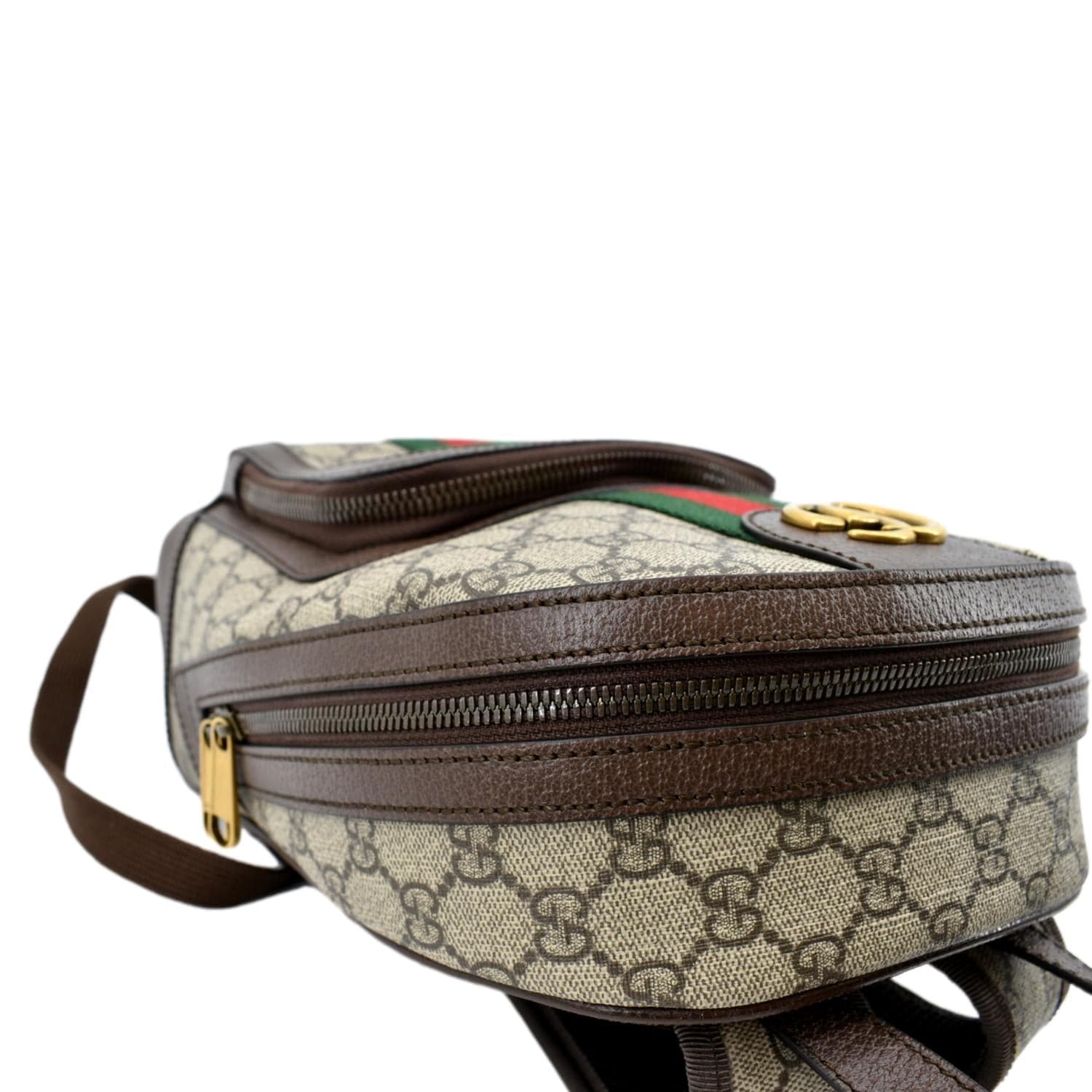 GUCCI Ophidia Small GG Supreme Canvas Backpack Beige 547965 - Image 6