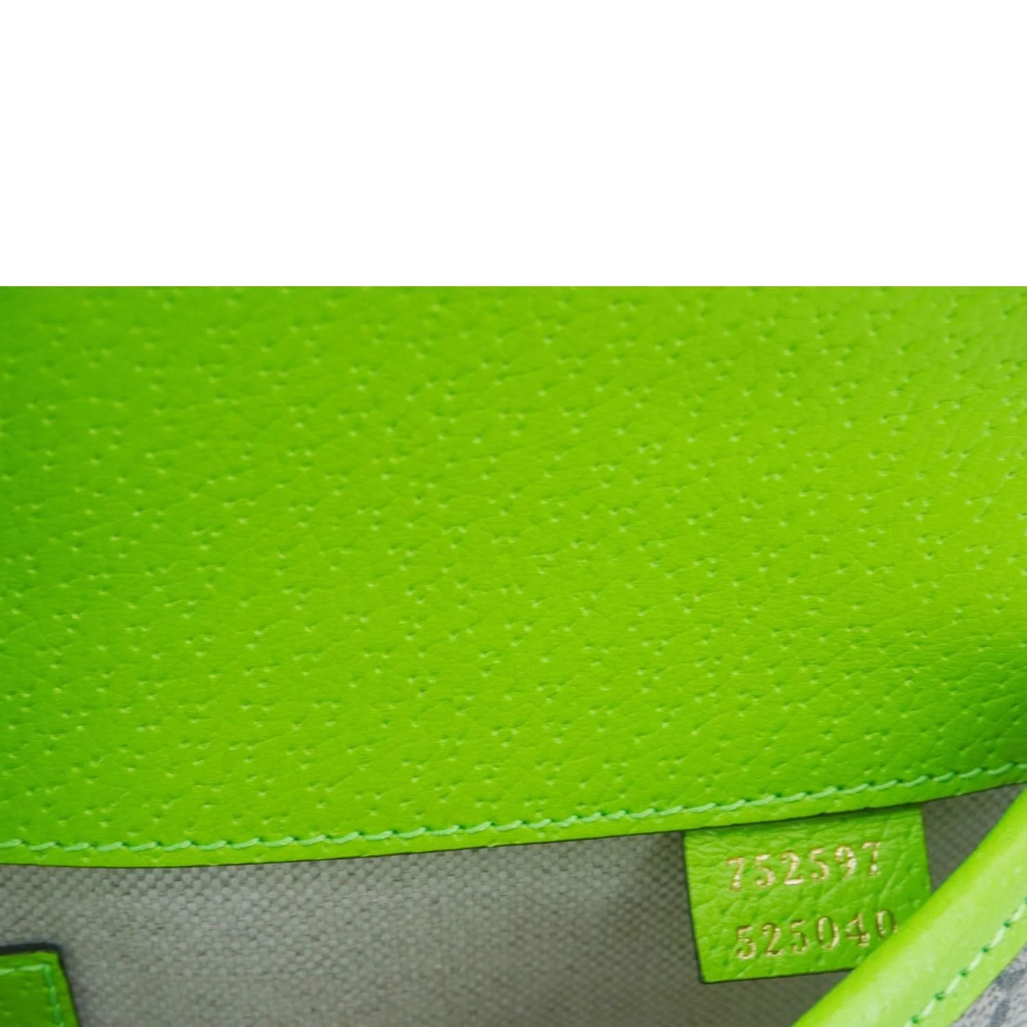 GUCCI Ophidia GG Supreme Canvas Web Belt Bag Neon Green 752597 - Image 16