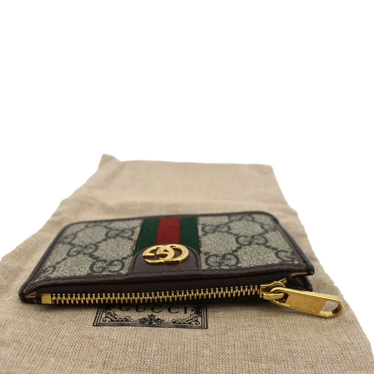 GUCCI Ophidia GG Supreme Canvas Card Case Brown 671723 - Image 3